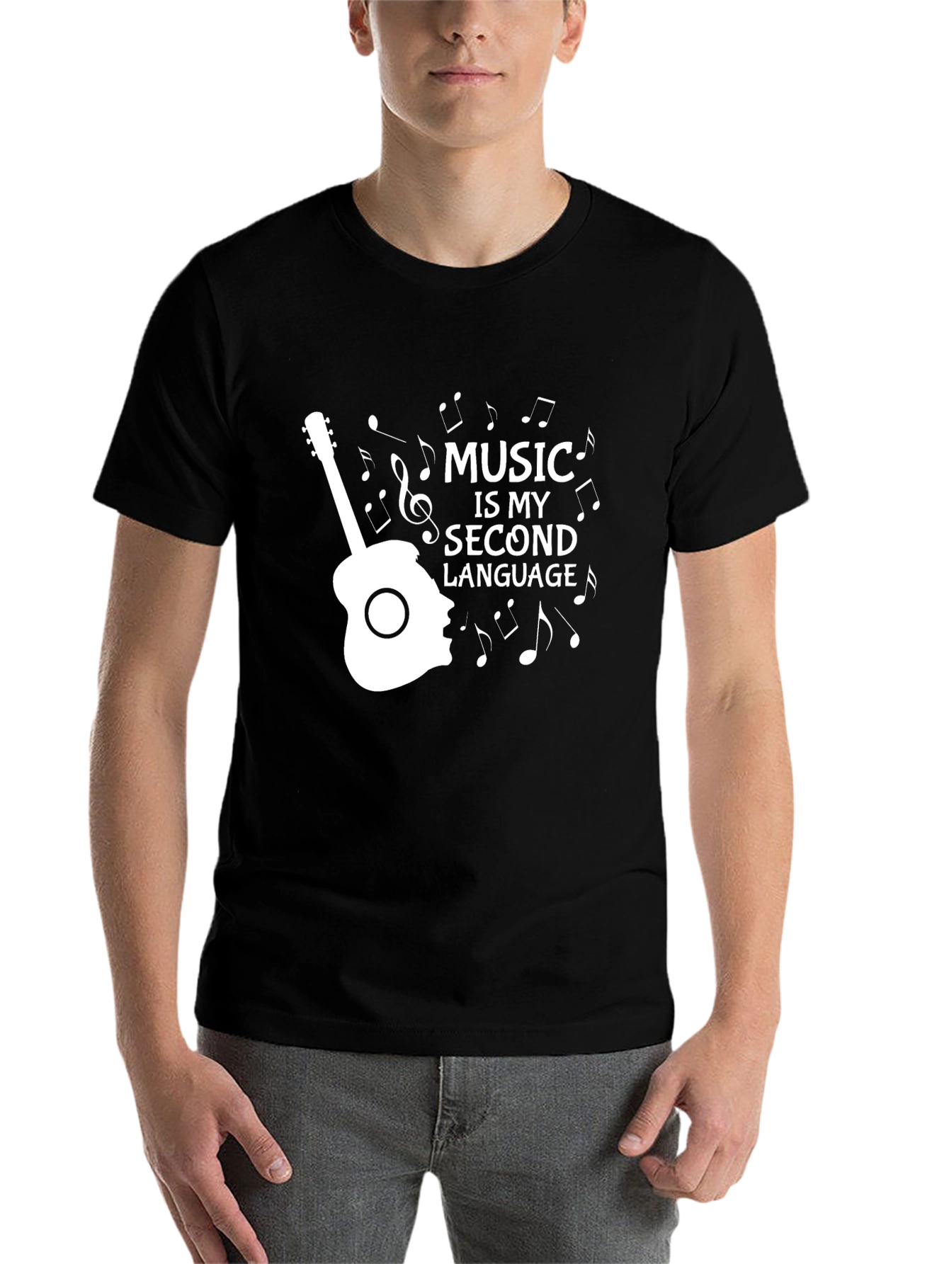 Black Music is My Second Language Graphic Tee view 7