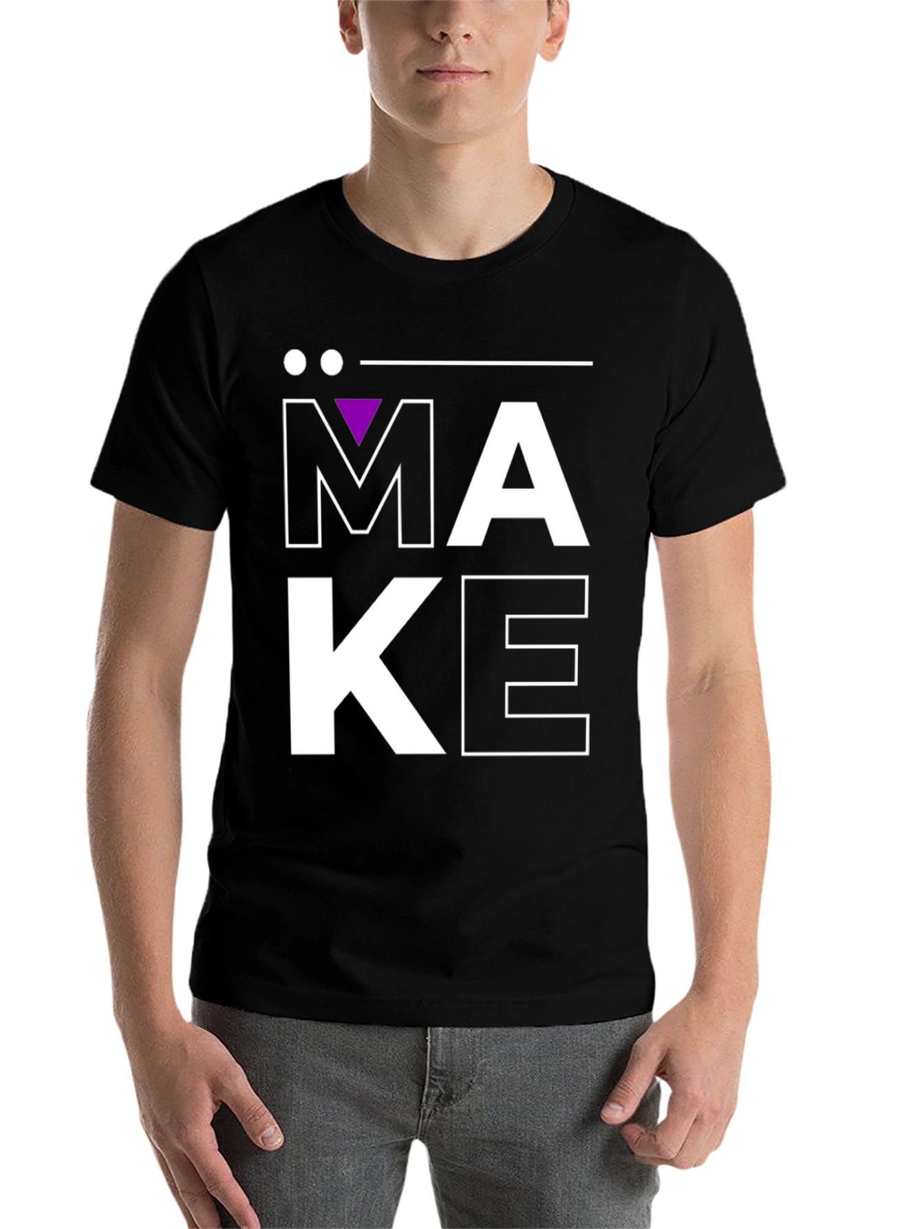 Black Make Statement T-Shirt - Bold Graphic Tee view 7