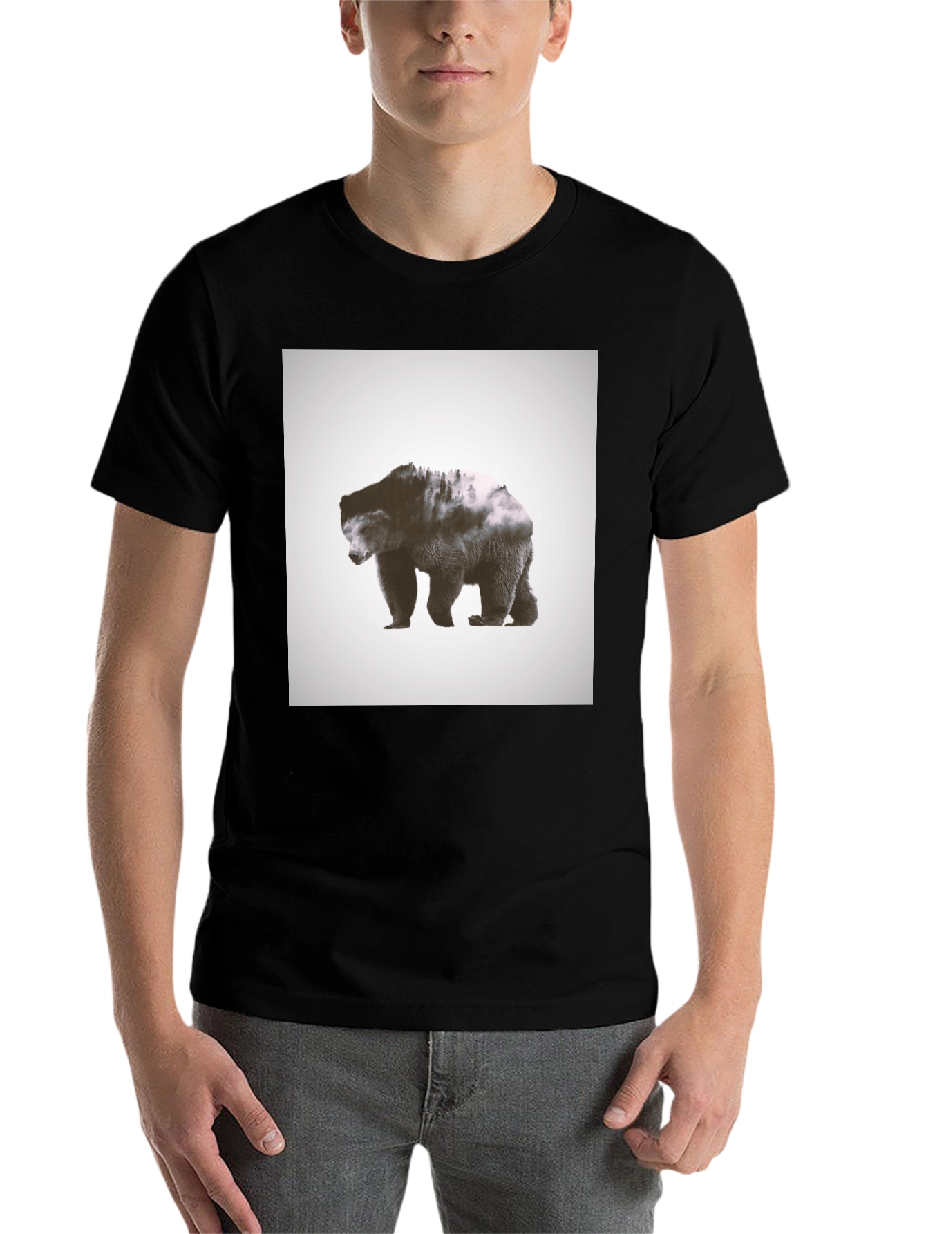 Black Bear Nature T-Shirt view 7