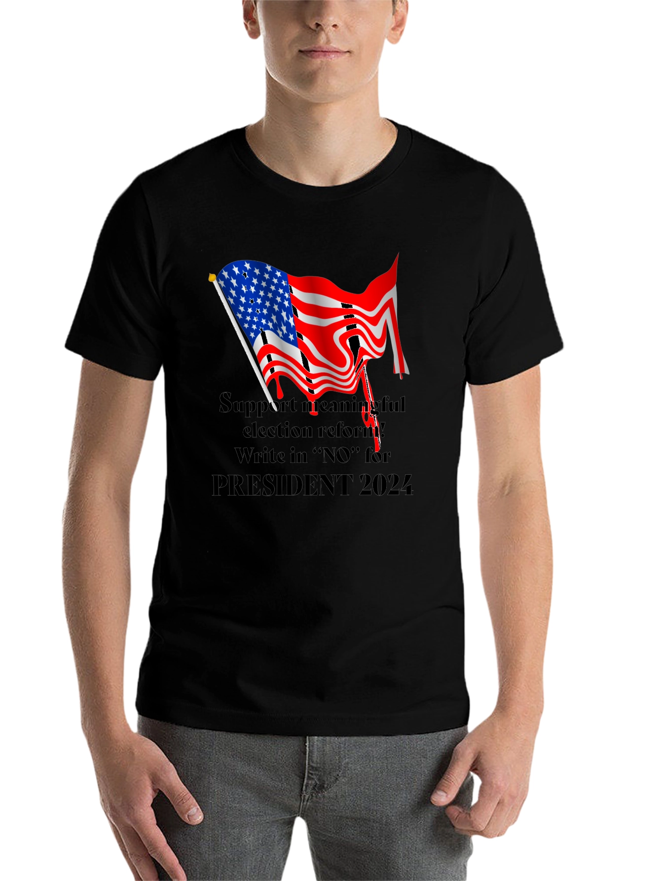 Black Election Reform T-Shirt view 7