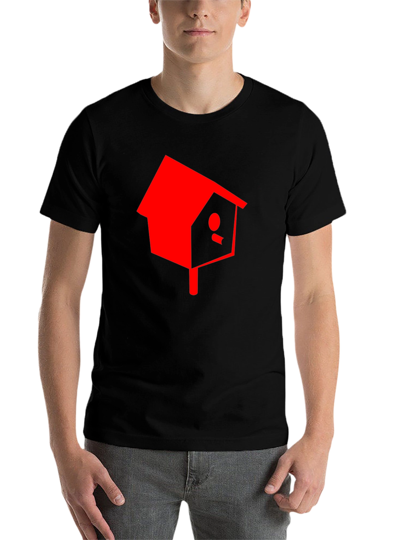 Black Birdhouse Graphic Tee - Stylish Comfort view 7
