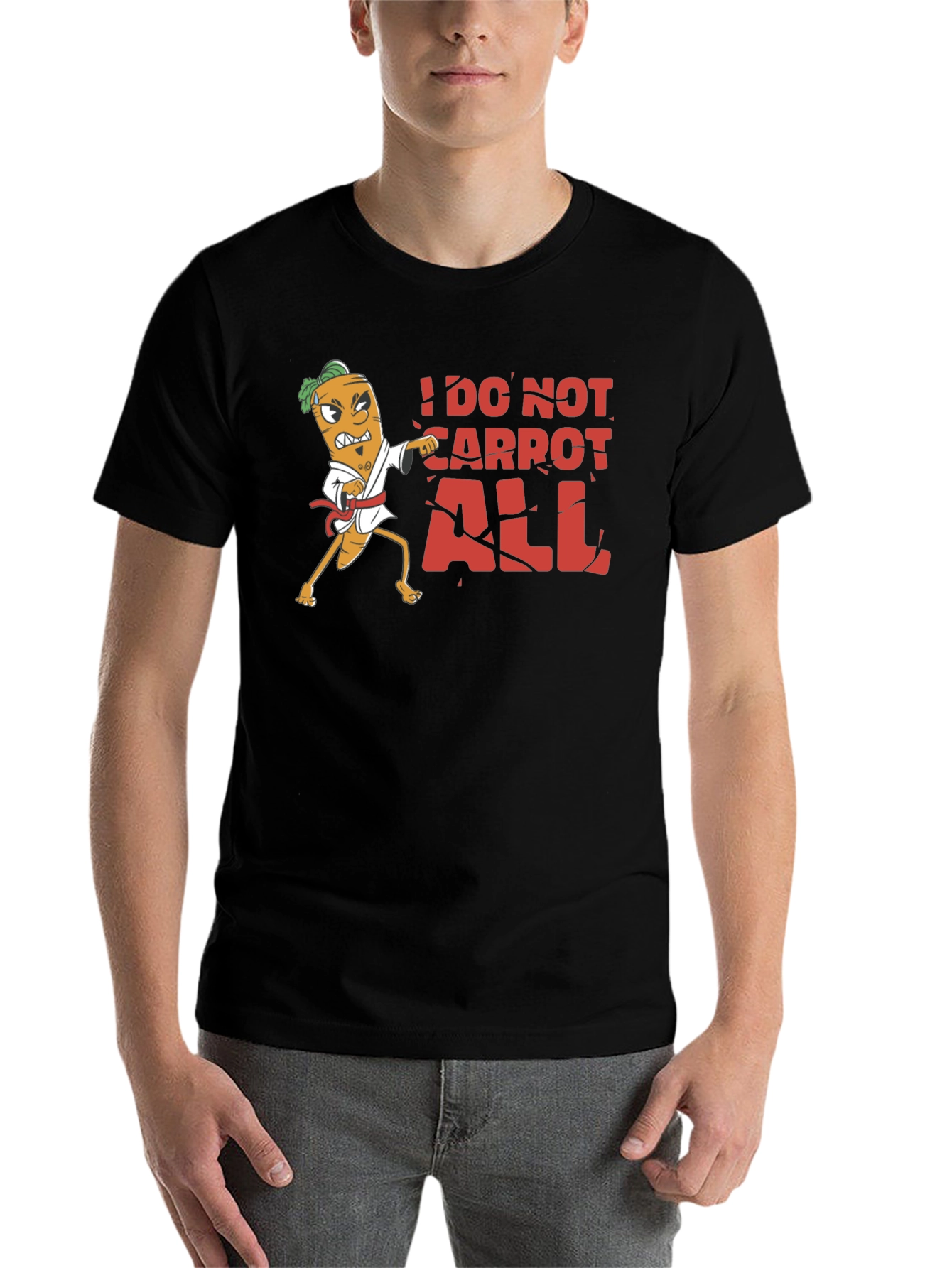 Black I Do Not Carrot All T-Shirt view 7