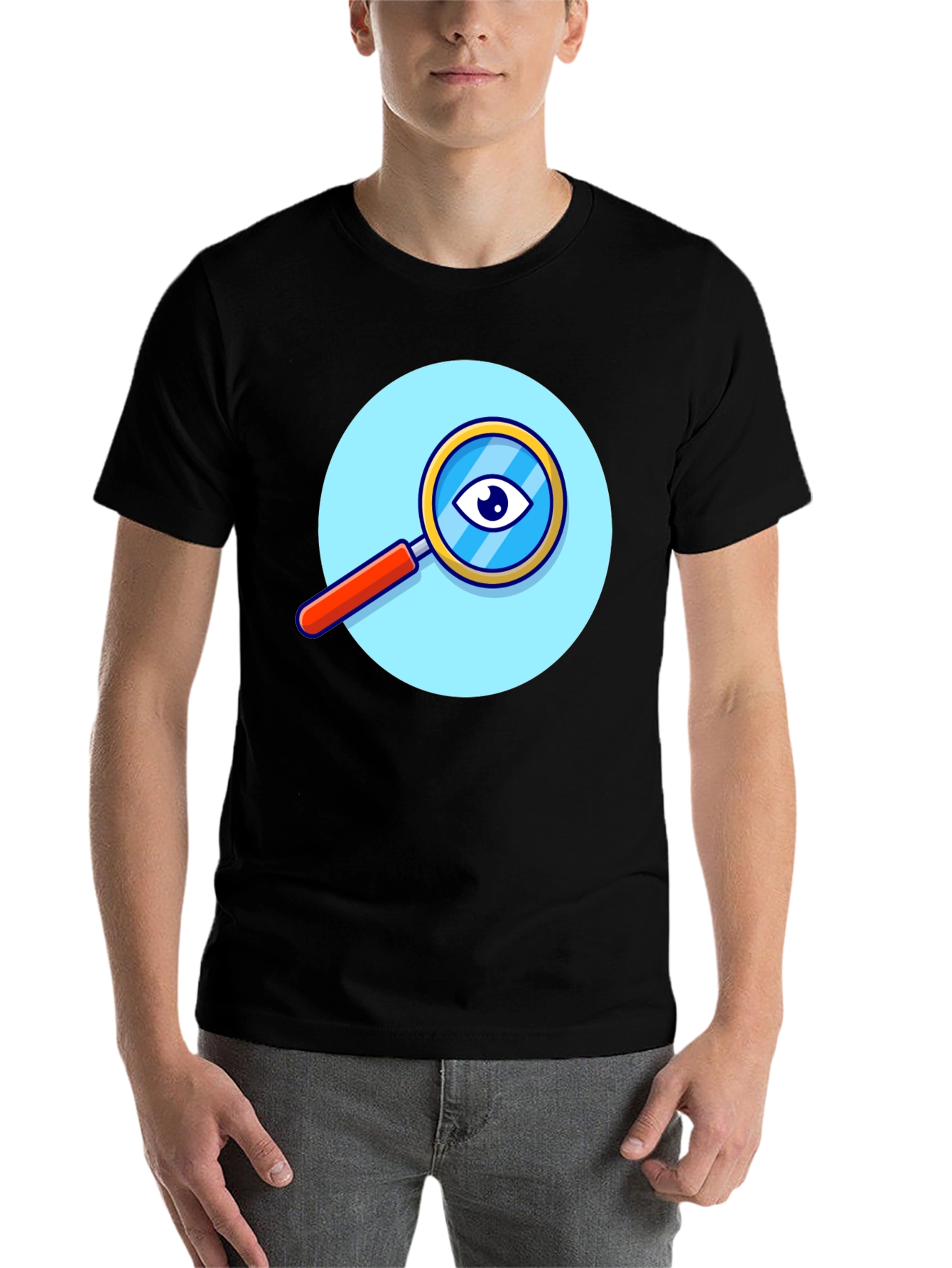 Black Eye See You Graphic Tee - Black Cotton Comfort view 7