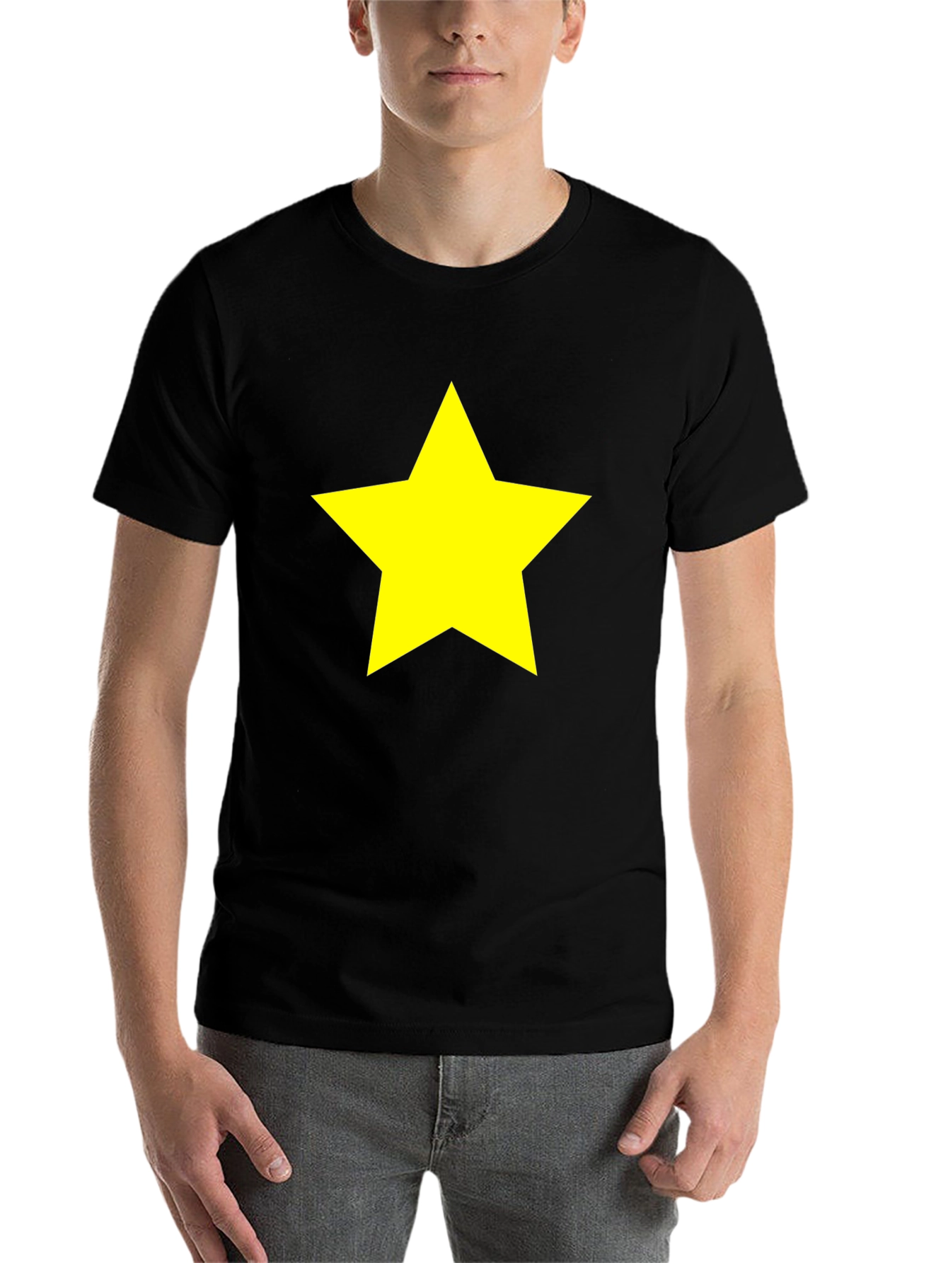 Black Star Graphic Black T-Shirt - Bold & Stylish view 7
