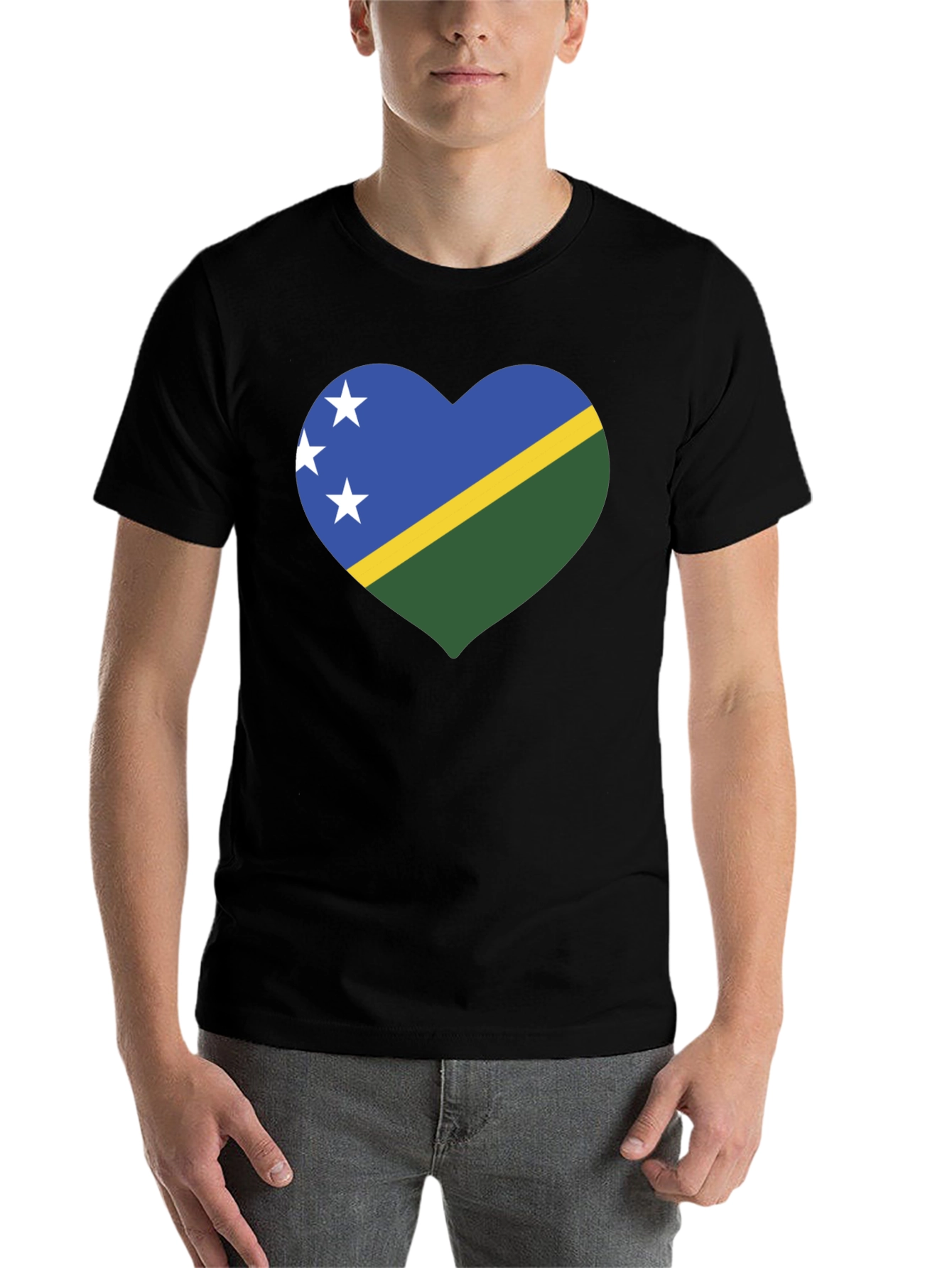 Solomon Islands Heart Flag T-Shirt - 7