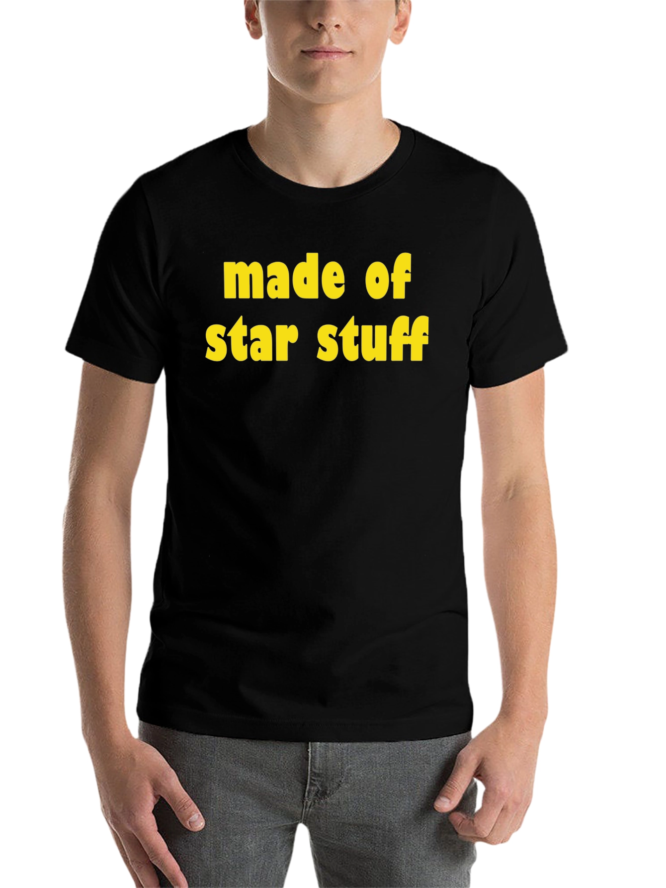 Black Made of Star Stuff Black T-Shirt view 7