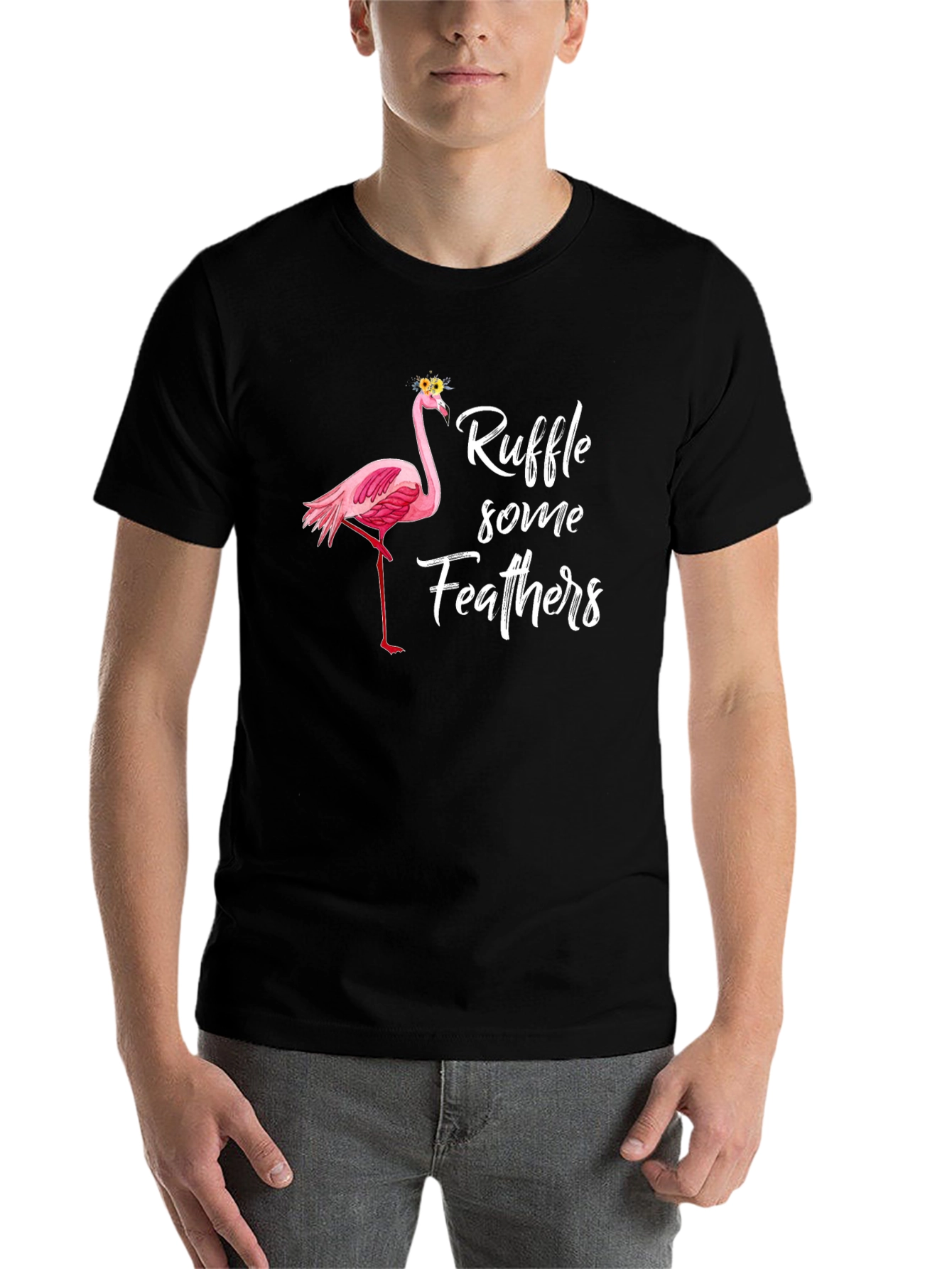 Ruffle Some Feathers Flamingo T-Shirt - 7