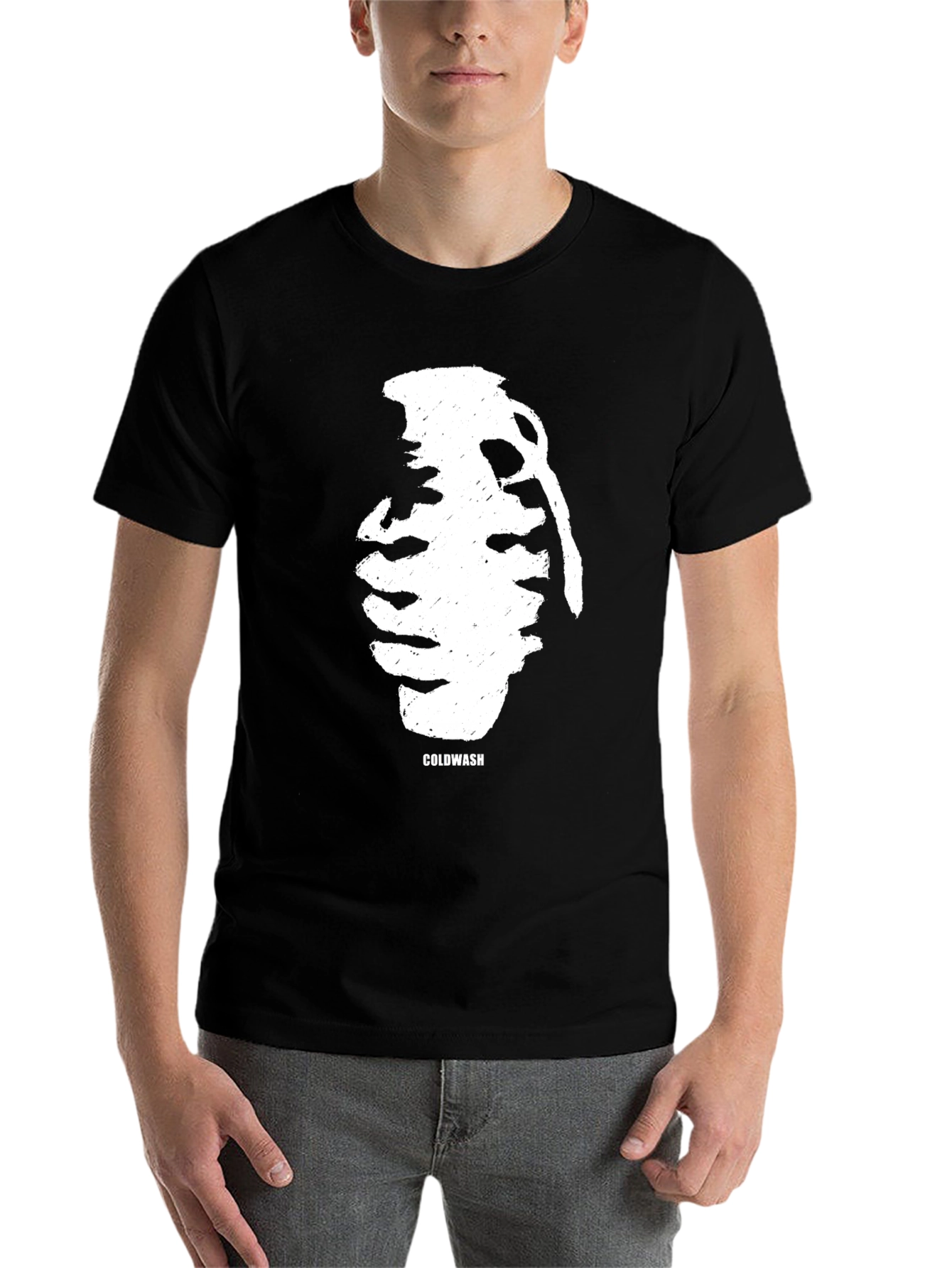Black Coldwash Grenade Graphic Black T-Shirt view 7
