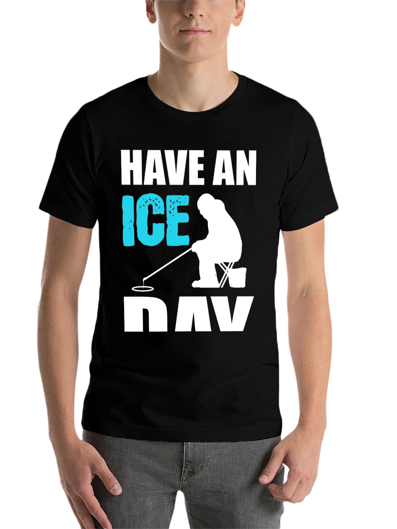 Black Have an Ice Day Black Graphic T-Shirt view 7