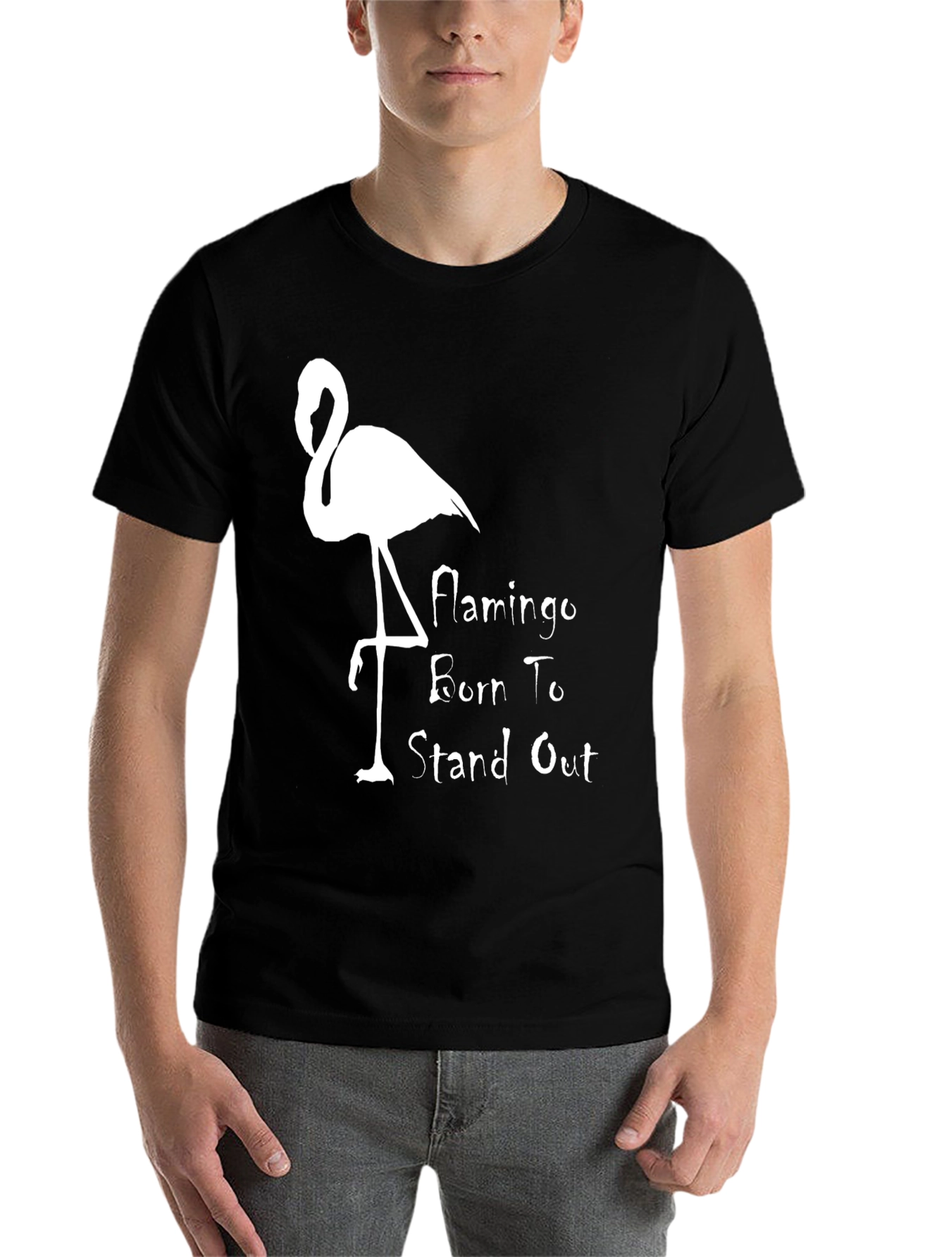 Black Flamingo Born To Stand Out Graphic Tee view 7