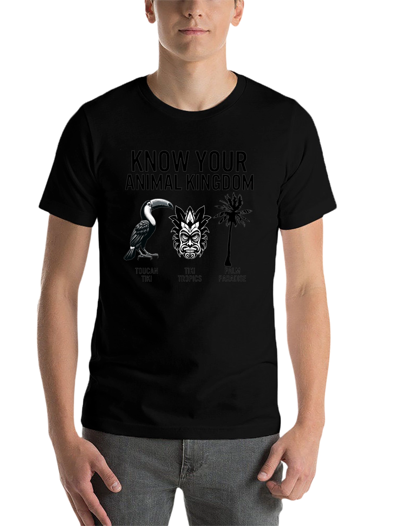 Black Know Your Animal Kingdom Graphic Tee view 7