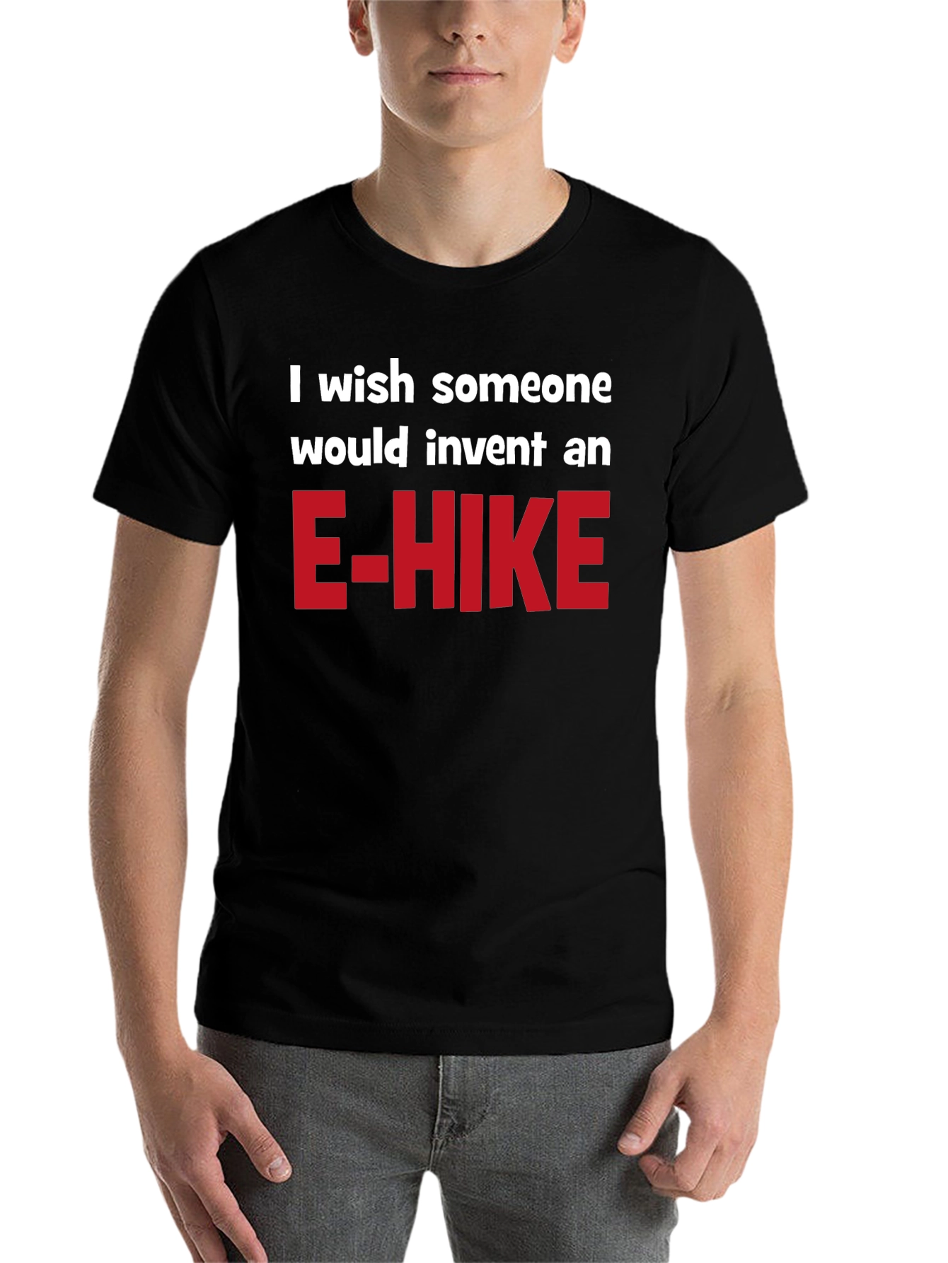 Black E-Hike Wish Graphic T-Shirt view 7