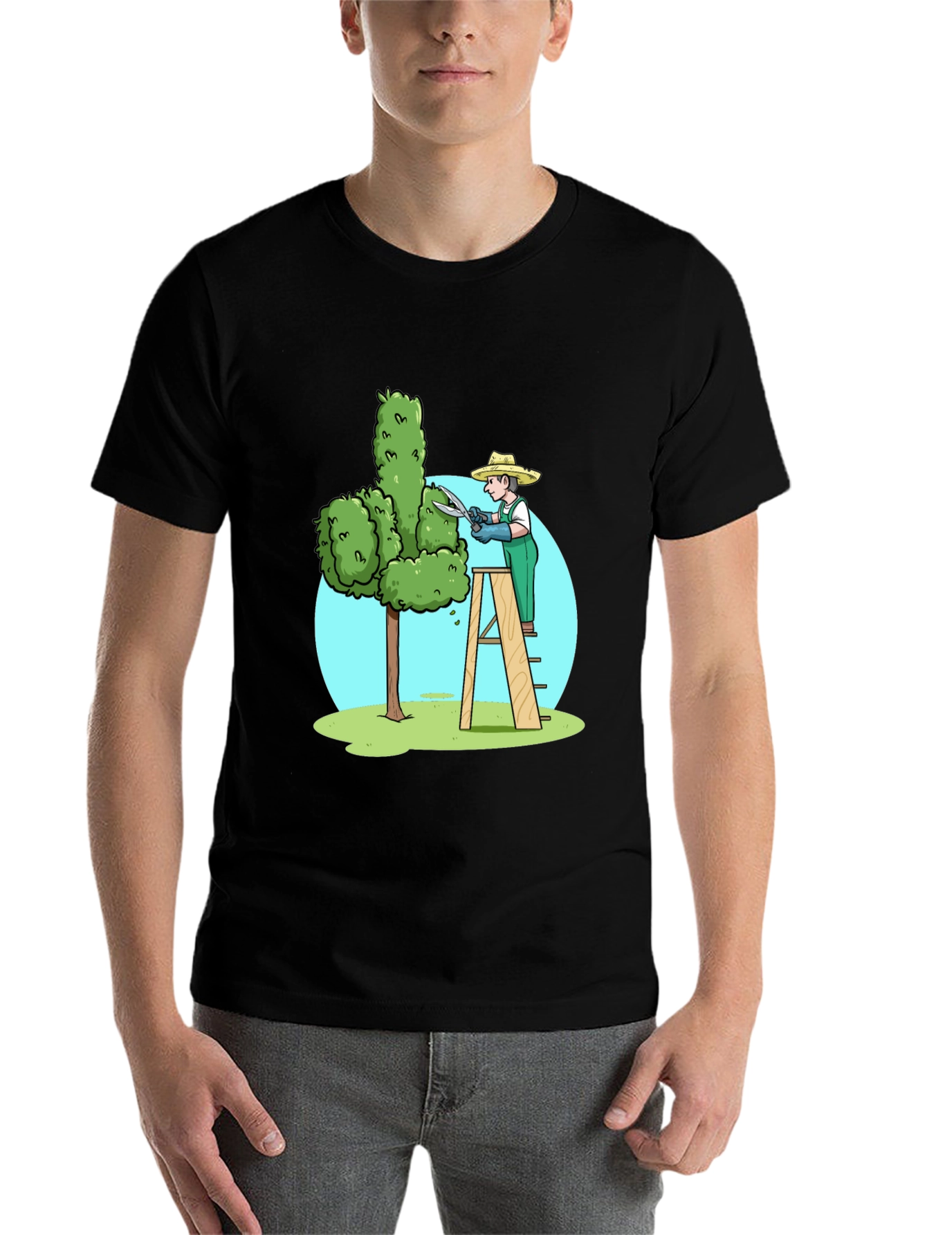 Black Funny Garden Humor T-Shirt view 7
