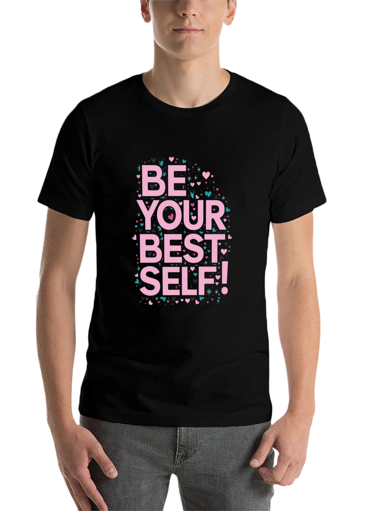 Black Be Your Best Self Graphic Tee view 7