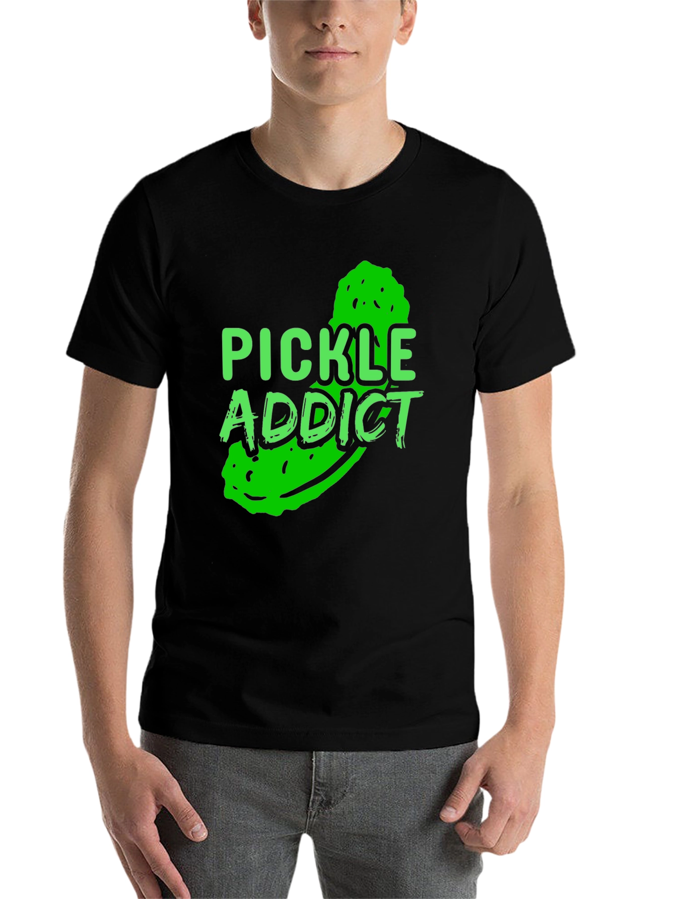 Black Pickle Addict T-Shirt view 7