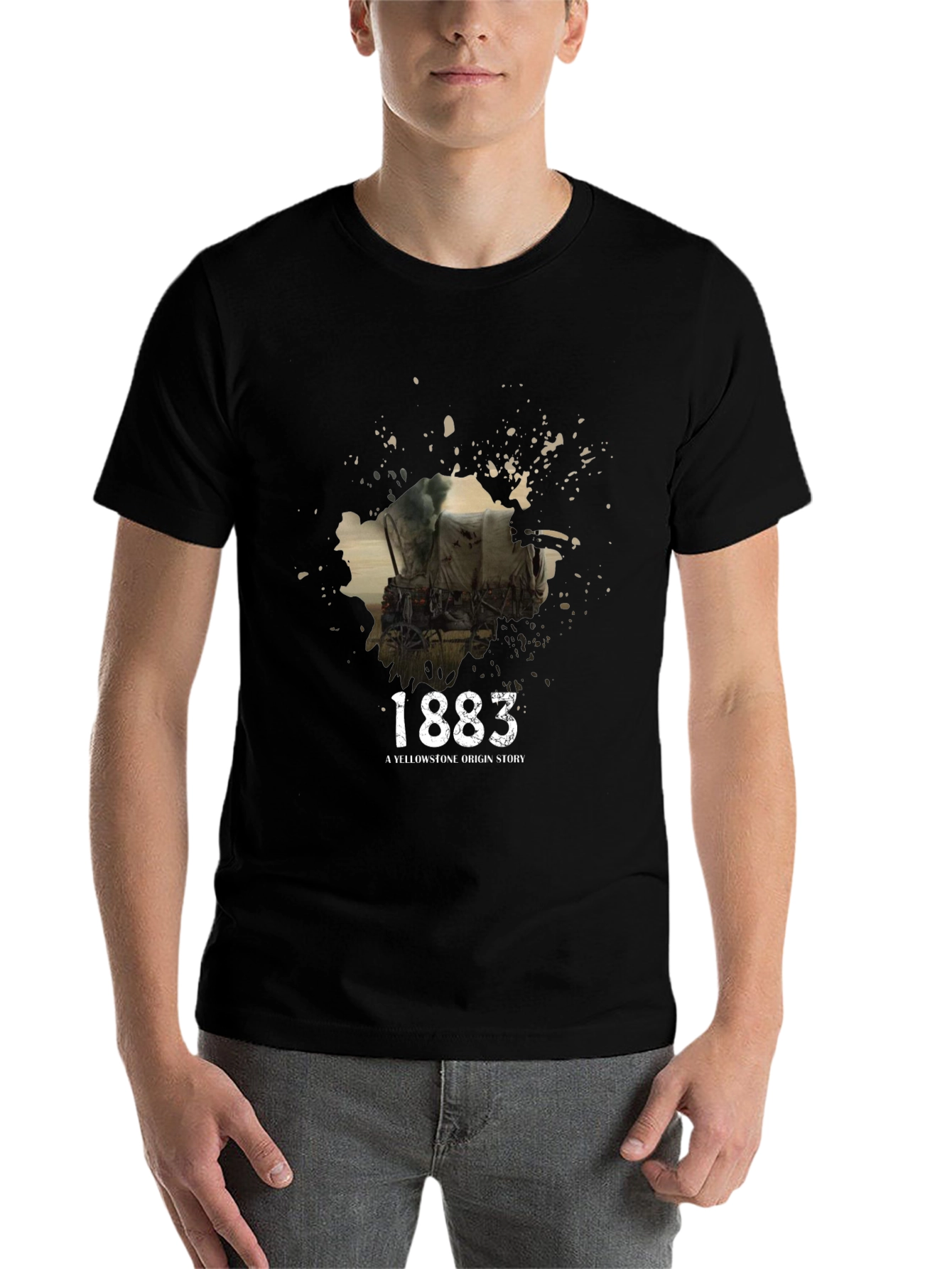 Black 1883 Yellowstone Origin Story Graphic Tee view 7