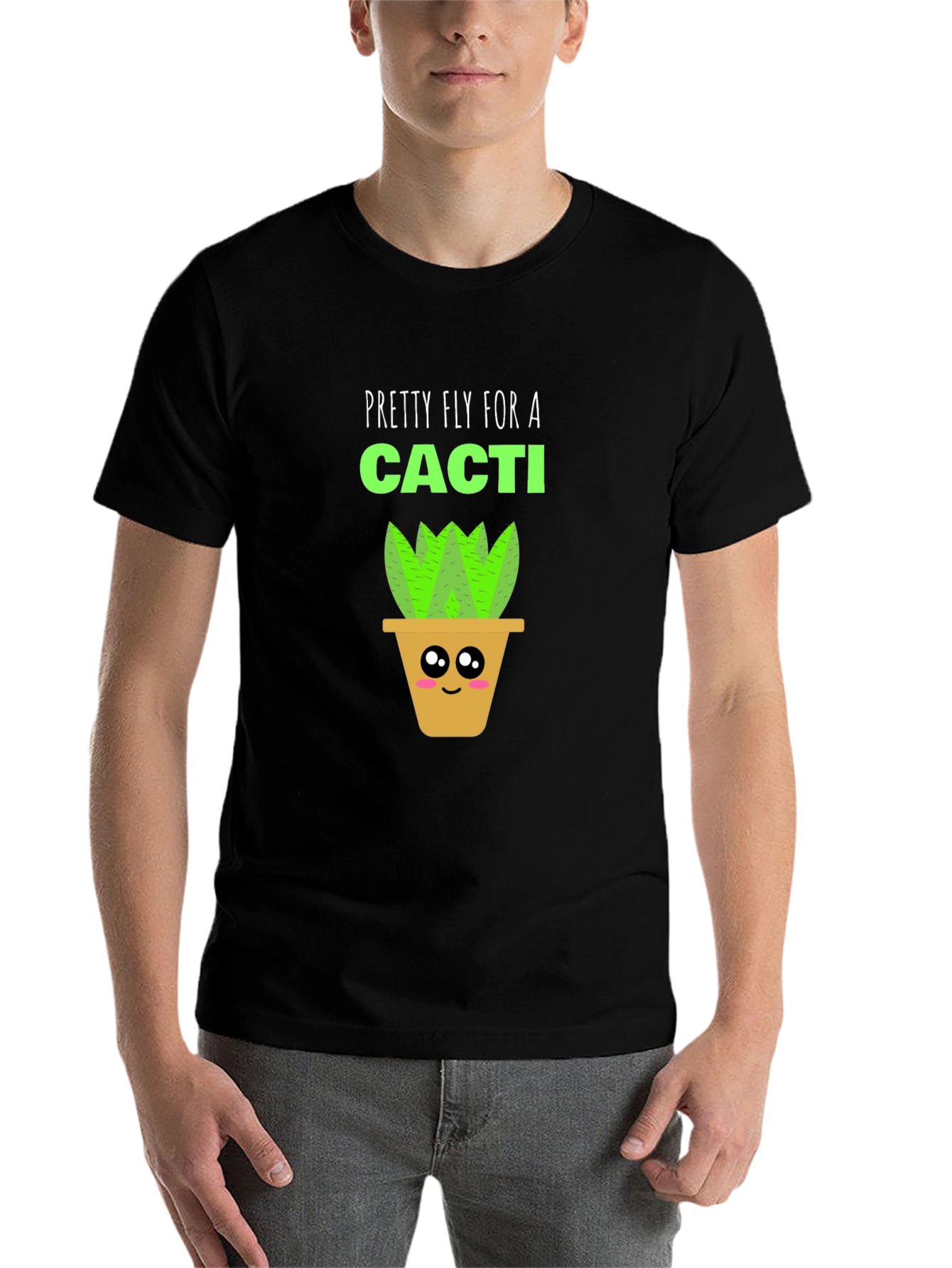 Black Pretty Fly for a Cacti Graphic T-Shirt view 7