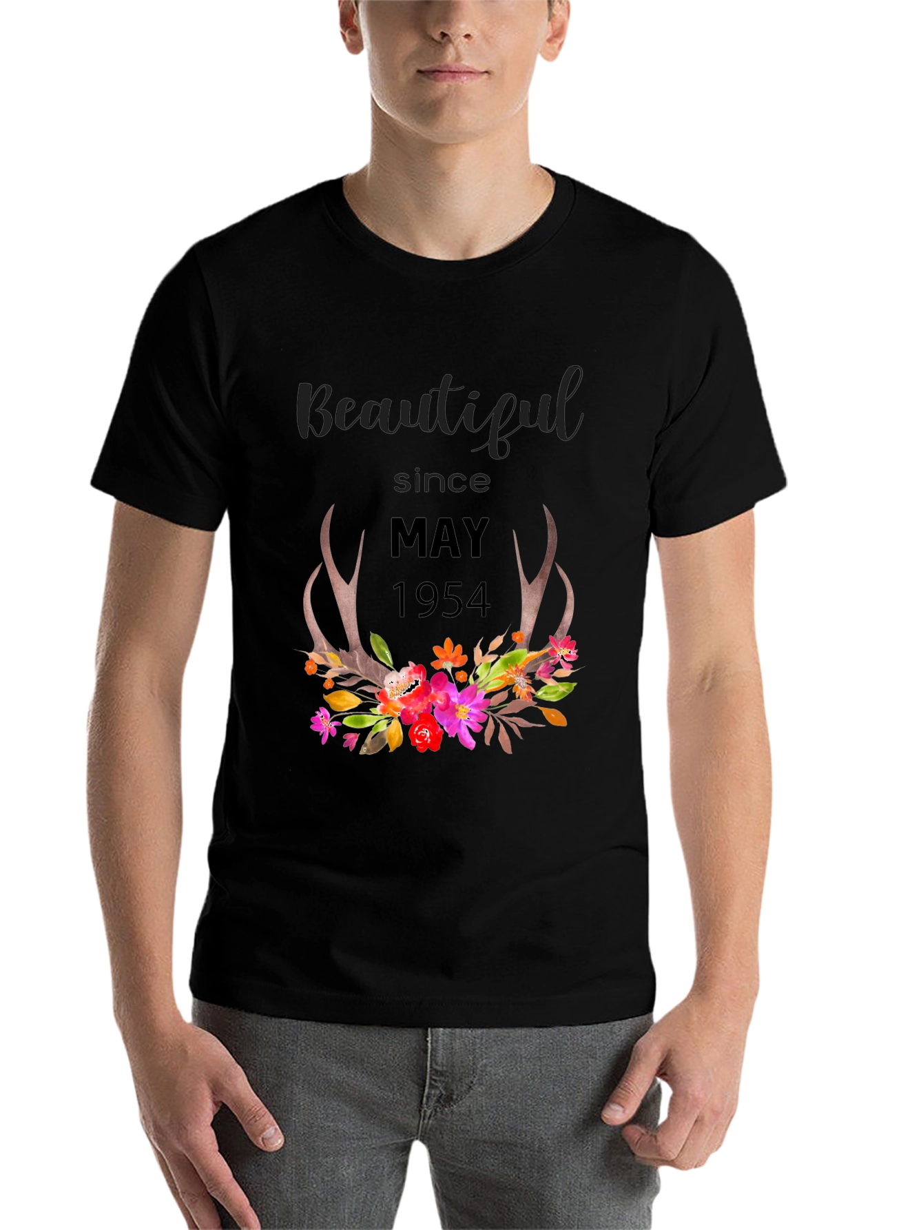 Black Beautiful Since May 1954 Floral Tee view 7