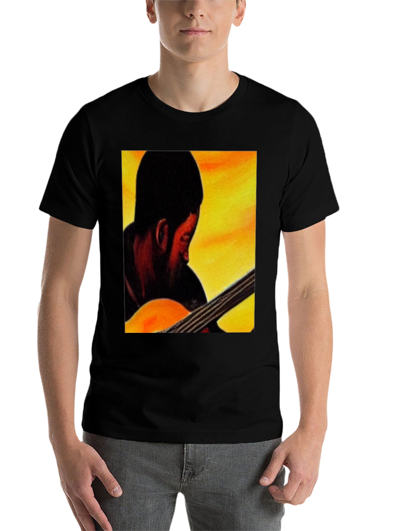 Black Musician Graphic Tee - Black view 7