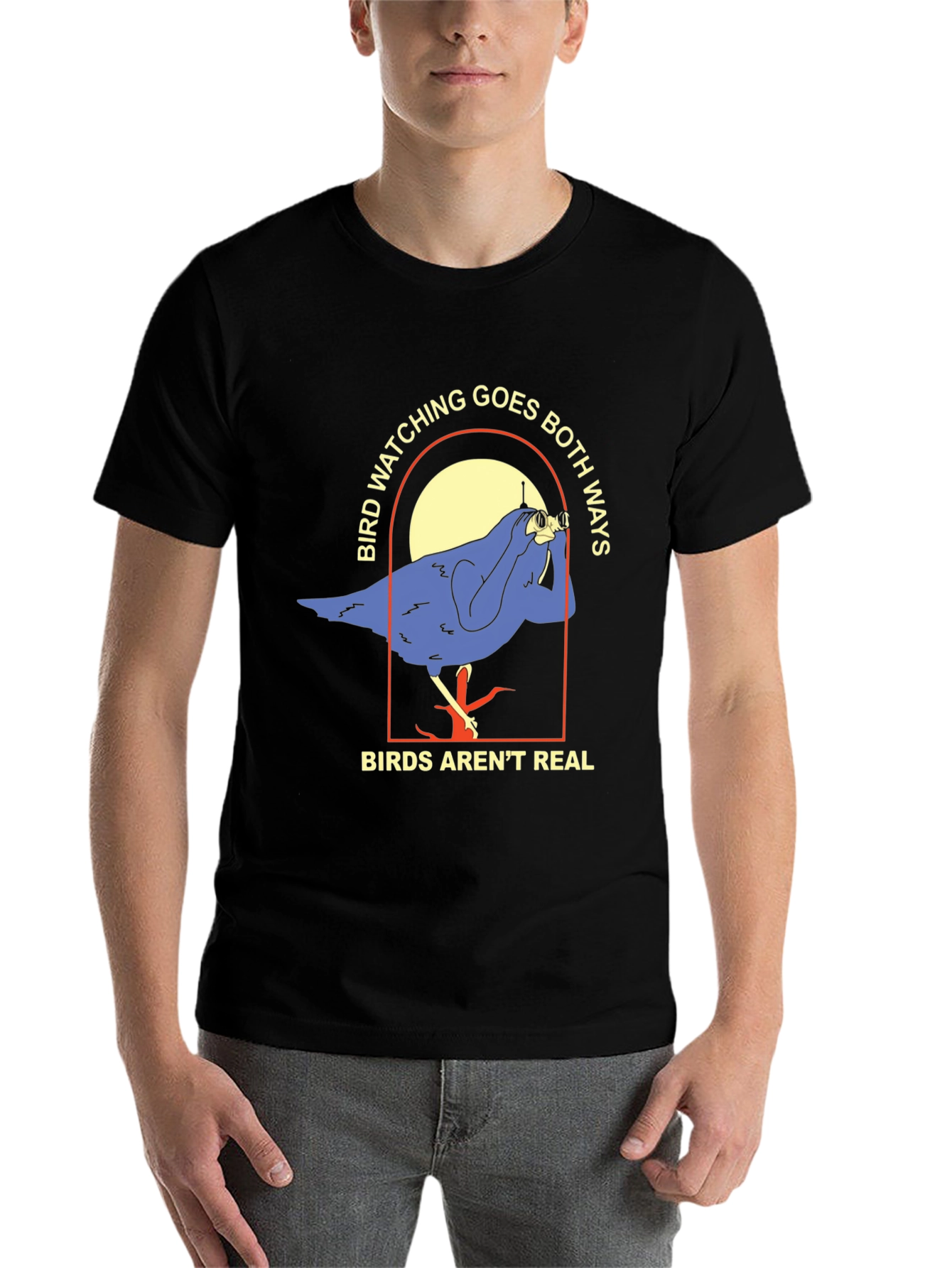 Black Bird Watching Conspiracy T-Shirt view 7