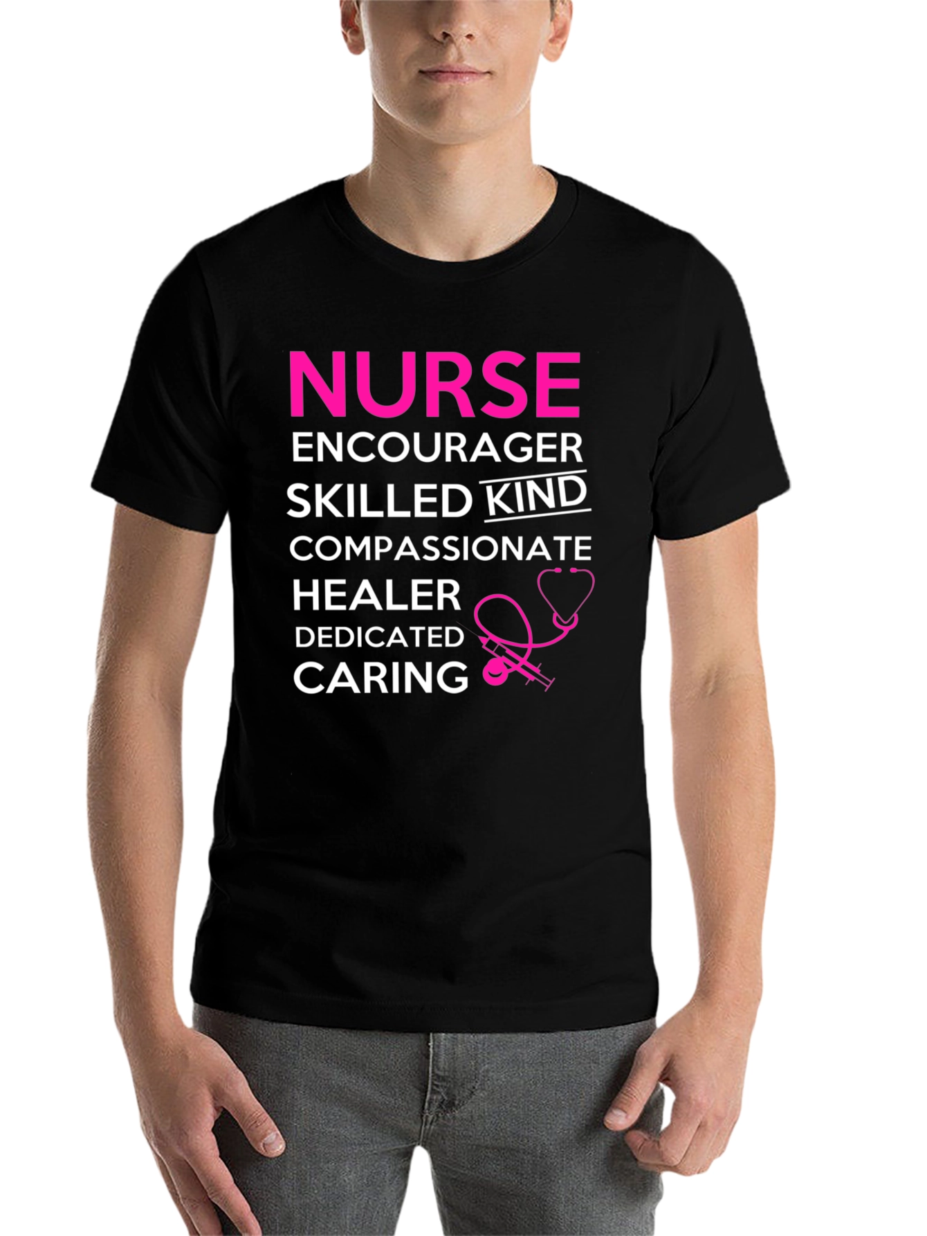 Black Nurse Definition T-Shirt: Encourager, Skilled, Kind, Compassionate view 7