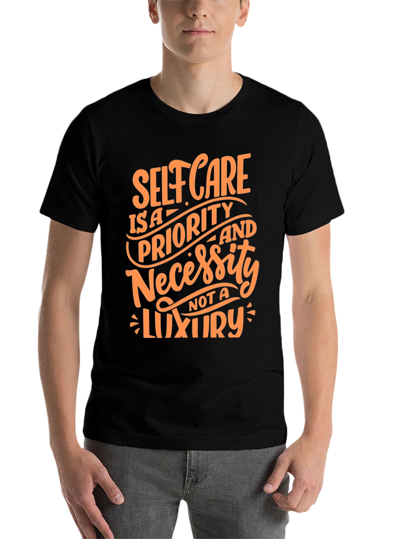 Black Self Care is a Priority T-Shirt view 7