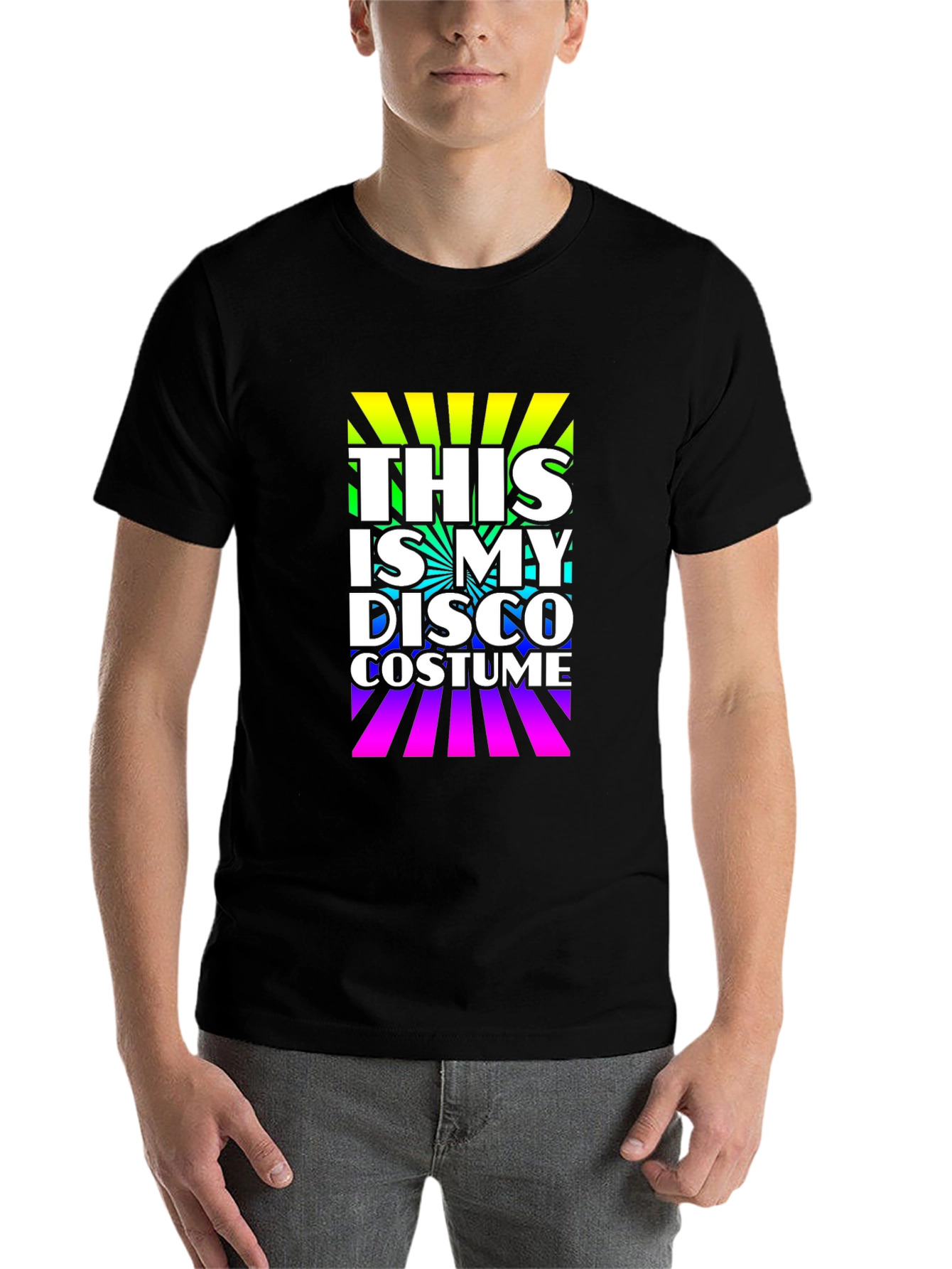 Black Disco Costume T-Shirt - Retro Party Tee view 7