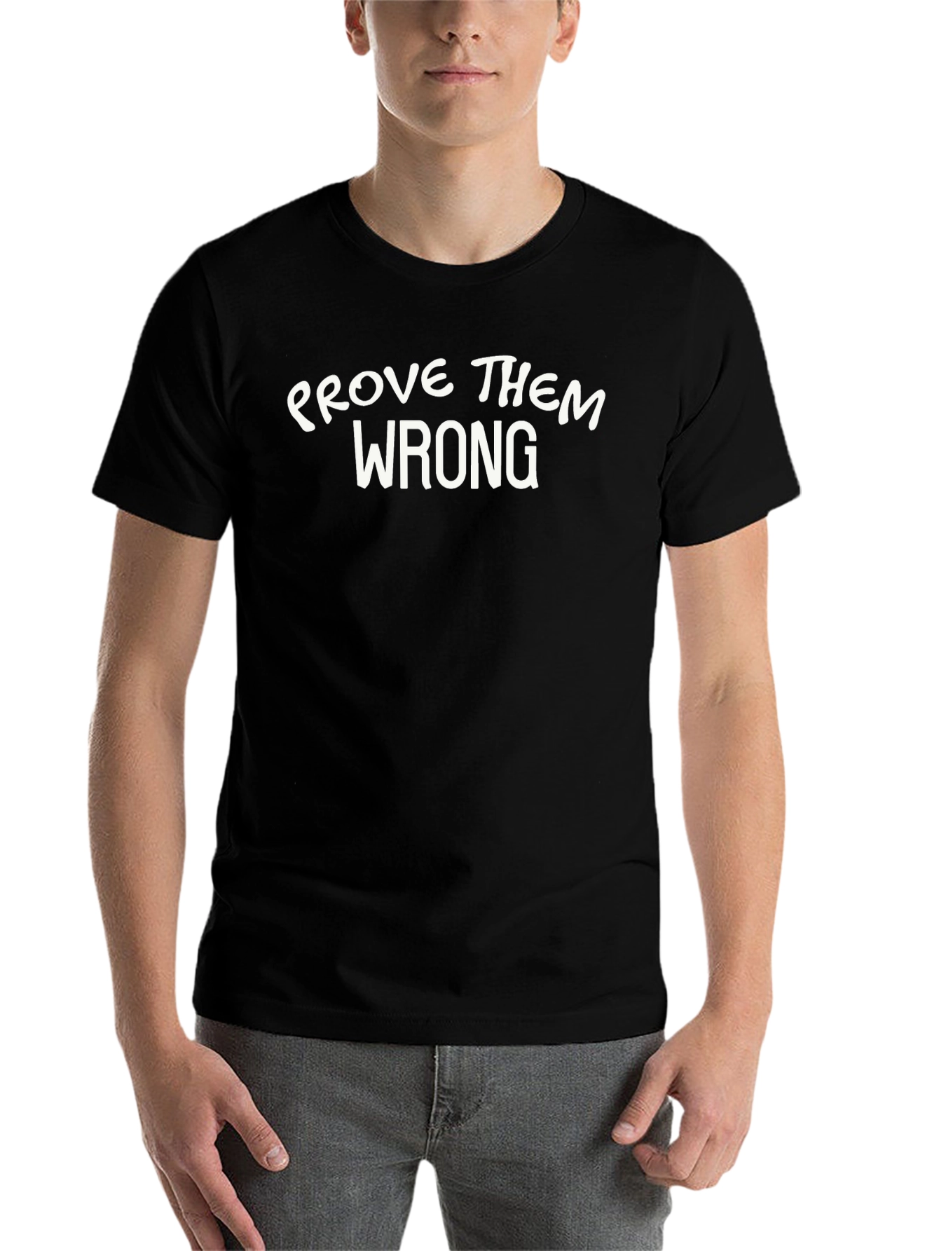 Black Prove Them Wrong Graphic Tee - Black view 7