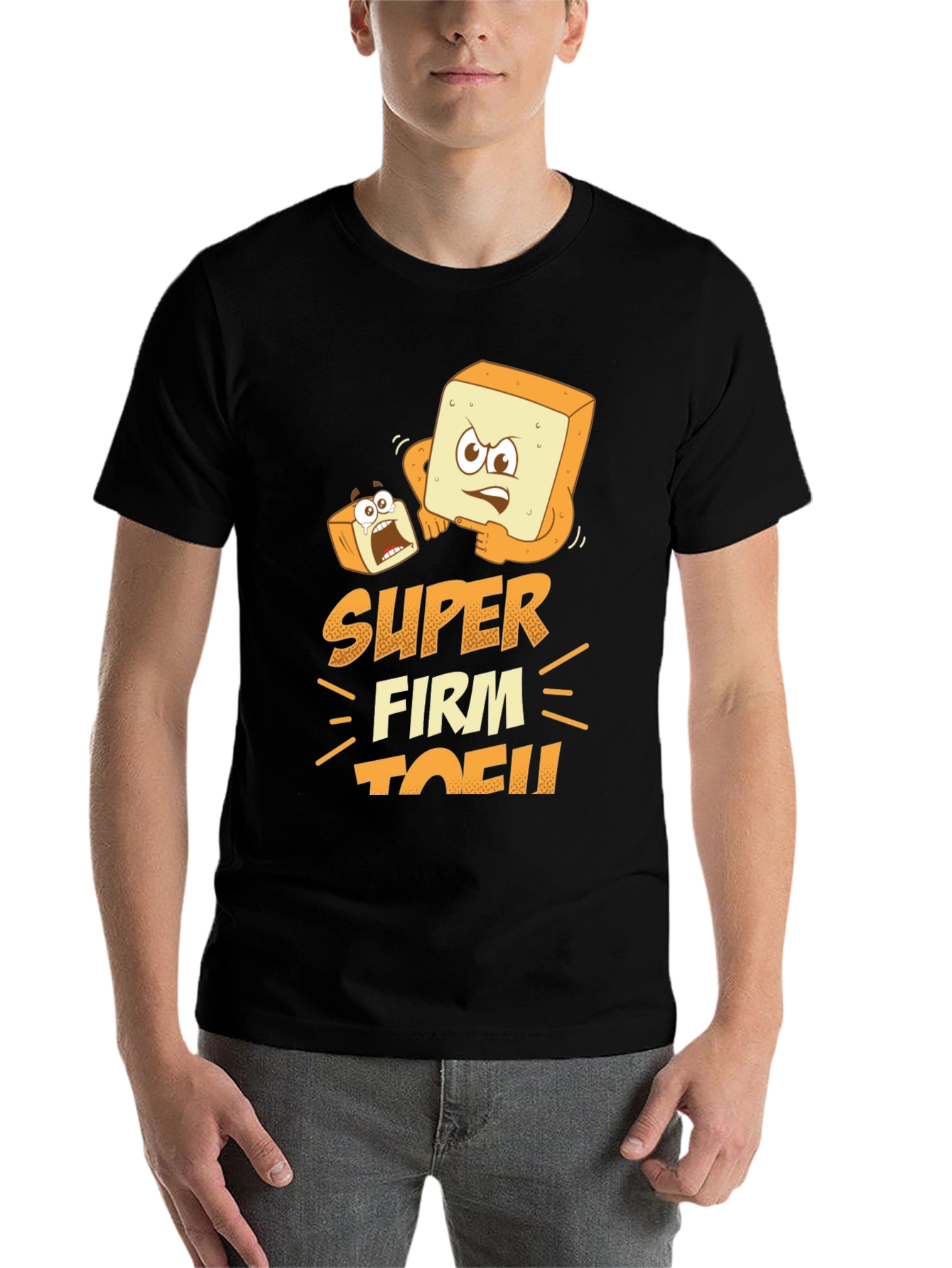 Black Super Firm Tofu Graphic T-Shirt view 7