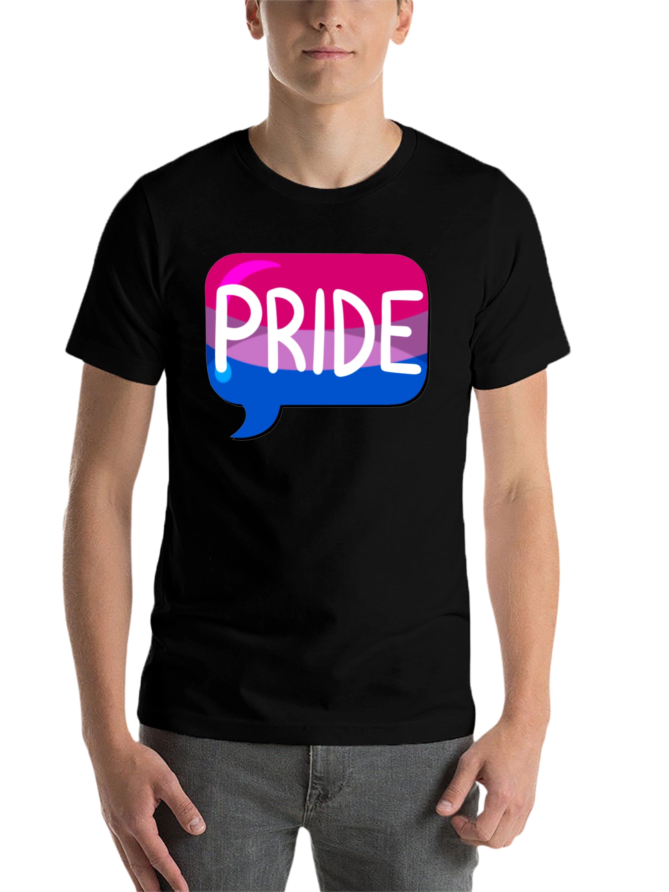 Black Bisexual Pride T-Shirt - Black Pride Tee view 7