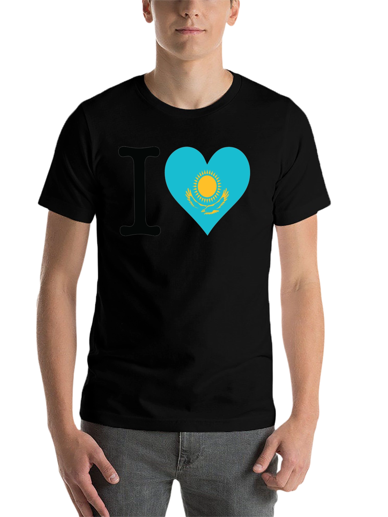 I Heart Kazakhstan Flag T-Shirt - 7