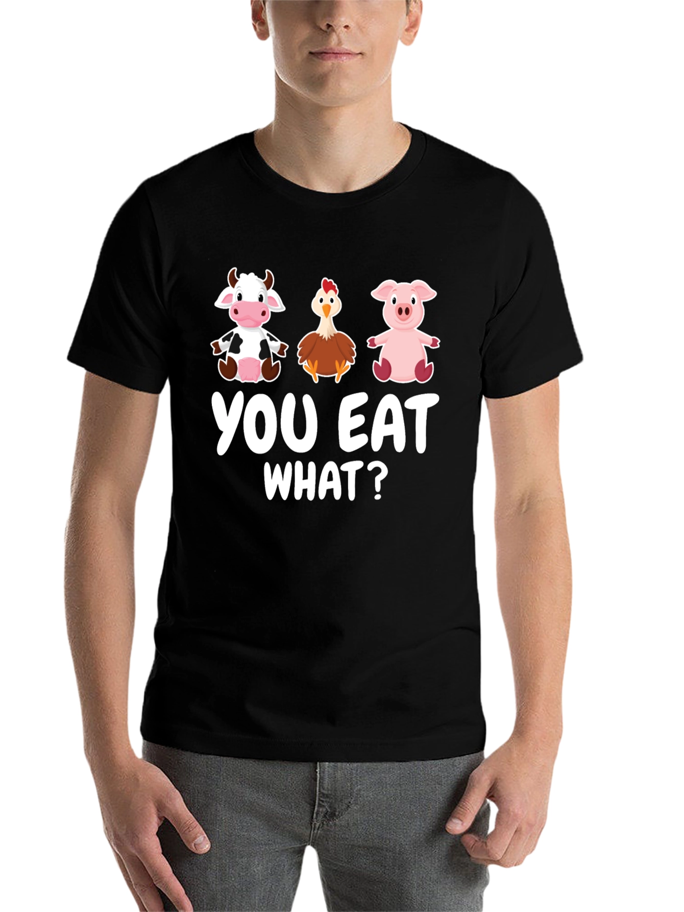 Black You Eat What? Graphic T-Shirt view 7