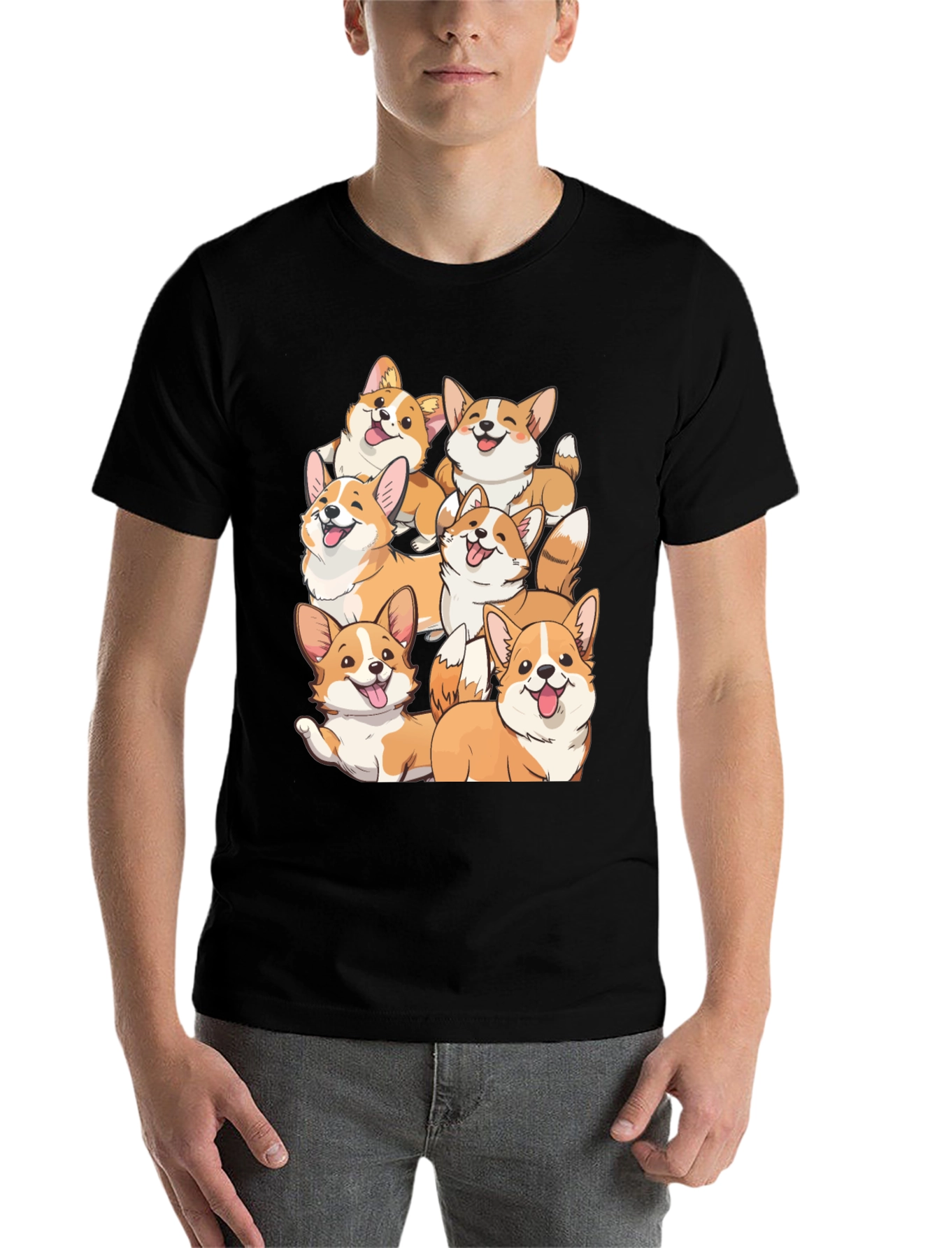 Black Corgi Crew Graphic Tee view 7