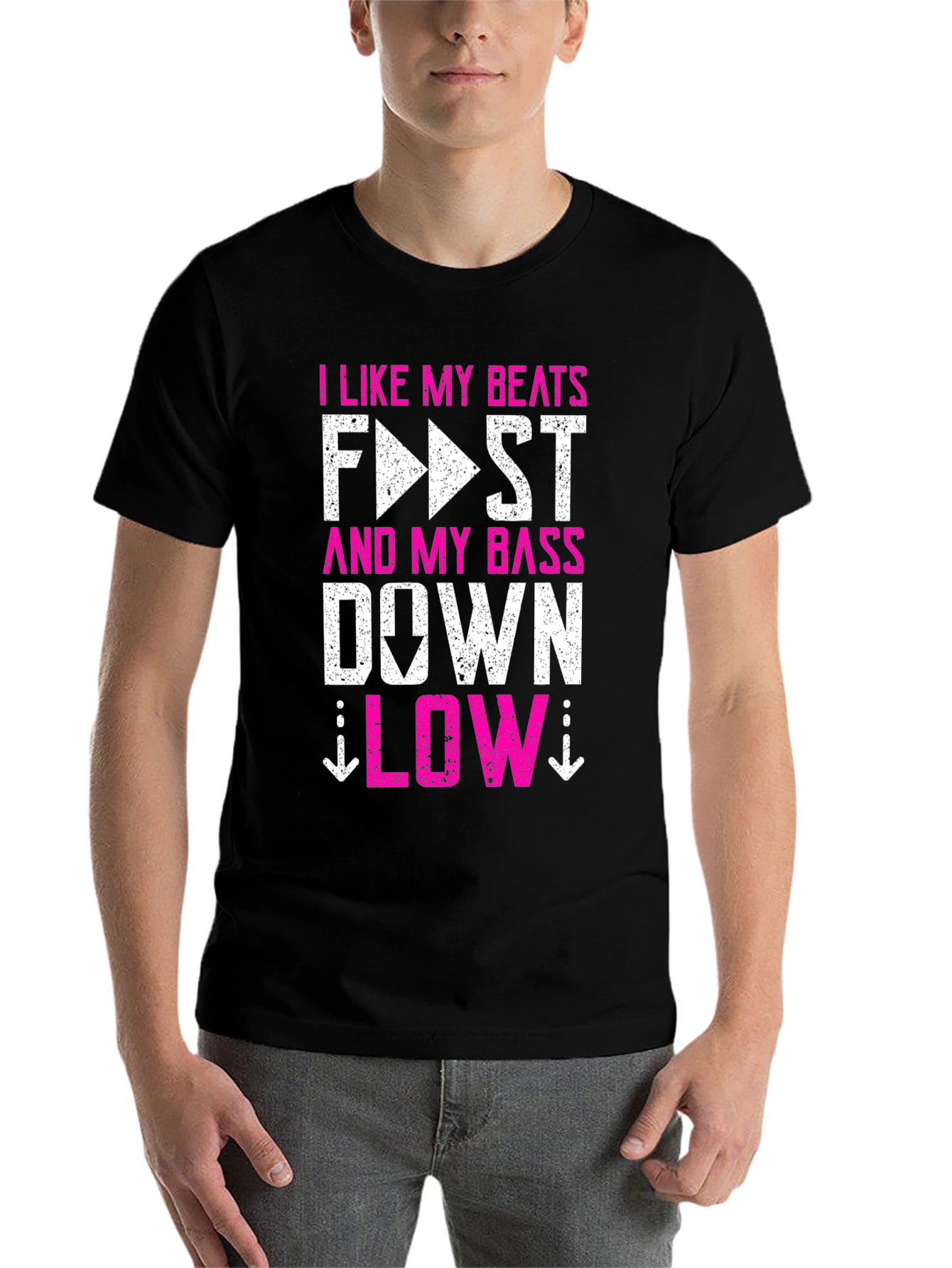 I Like My Beats Fast and My Bass Down Low T-Shirt - 7