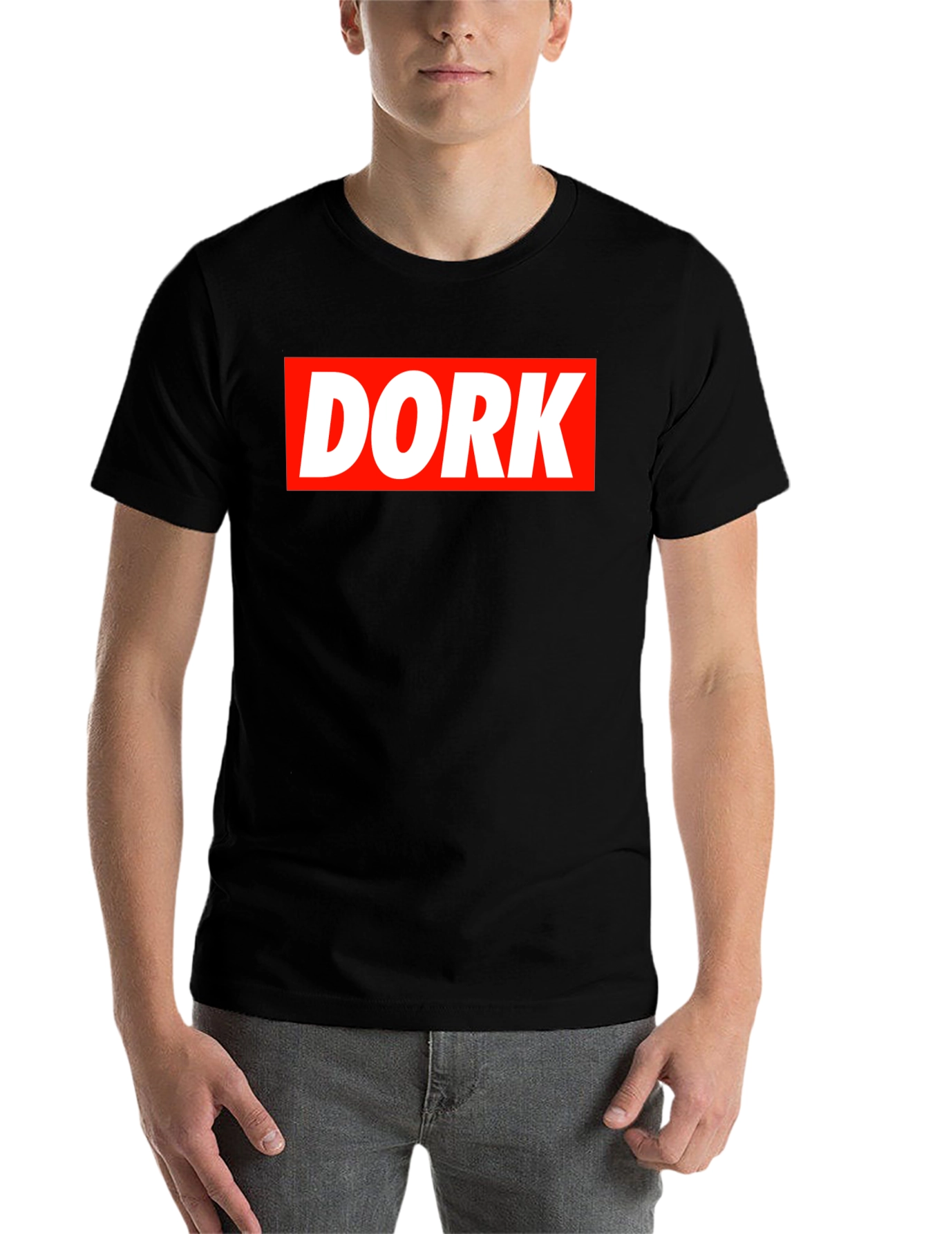 Black DORK Graphic Tee - Bold Statement Shirt view 7