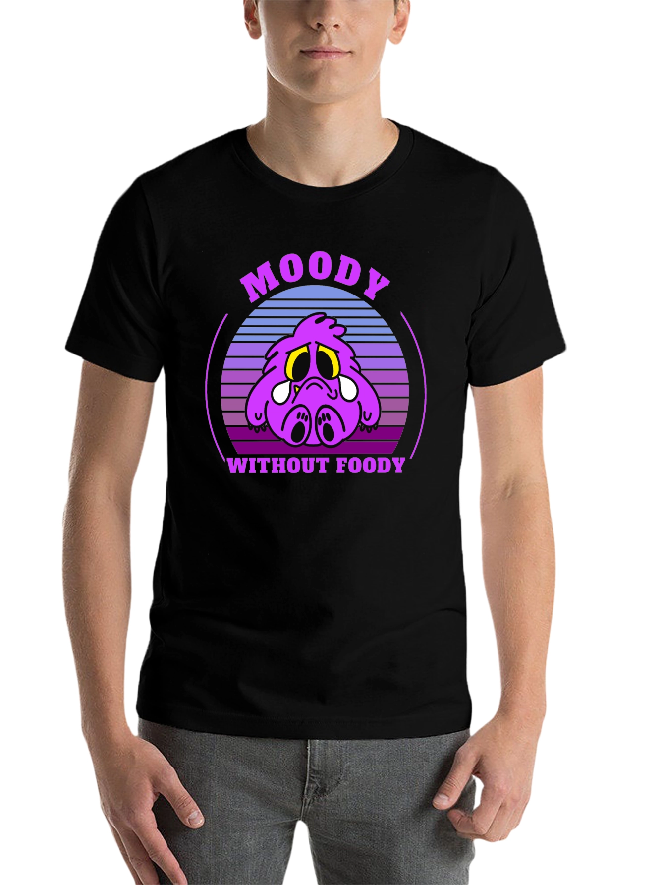Black Moody Without Foody Graphic Tee view 7