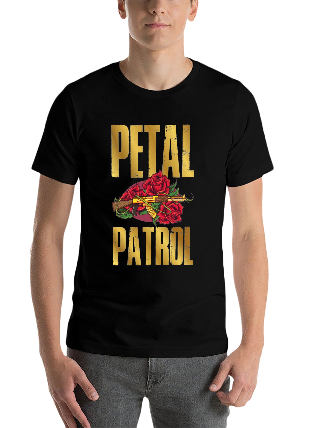 Black Petal Patrol Graphic T-Shirt view 7