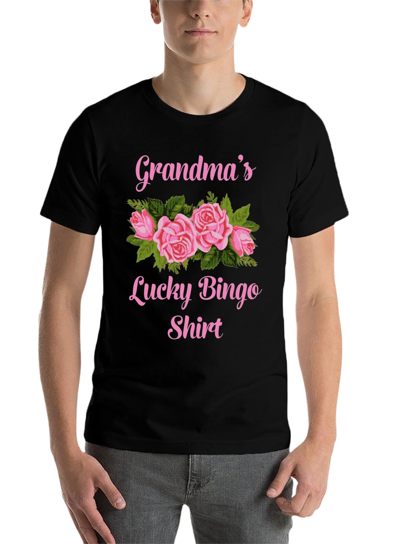 Grandma's Lucky Bingo Shirt - Floral Graphic Tee - 7