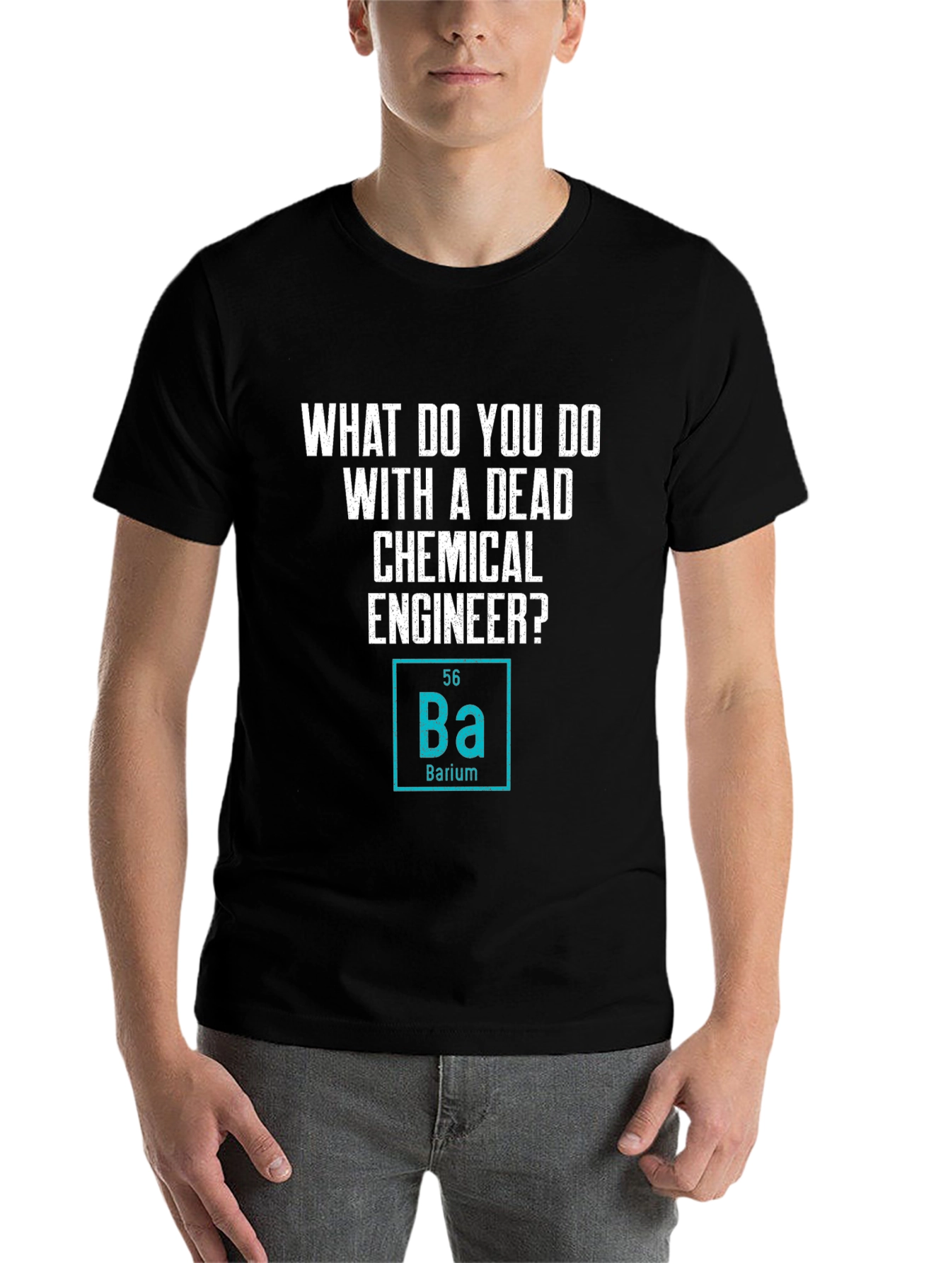 Black Funny Chemistry T-Shirt Dead Chemical Engineer Barium Joke view 7