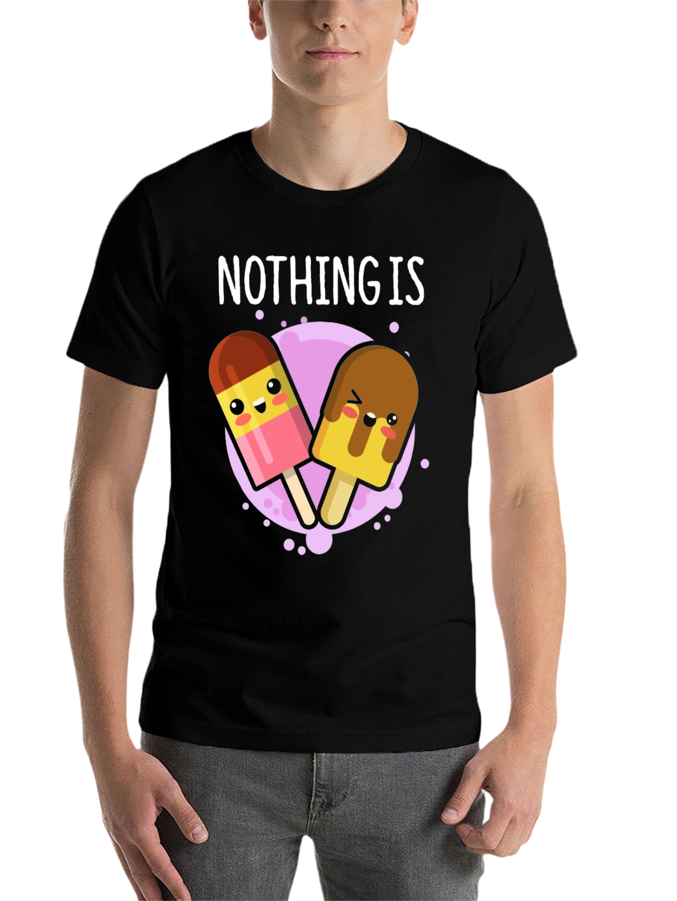 Black Nothing Is Im-popsicle Funny T-Shirt view 7