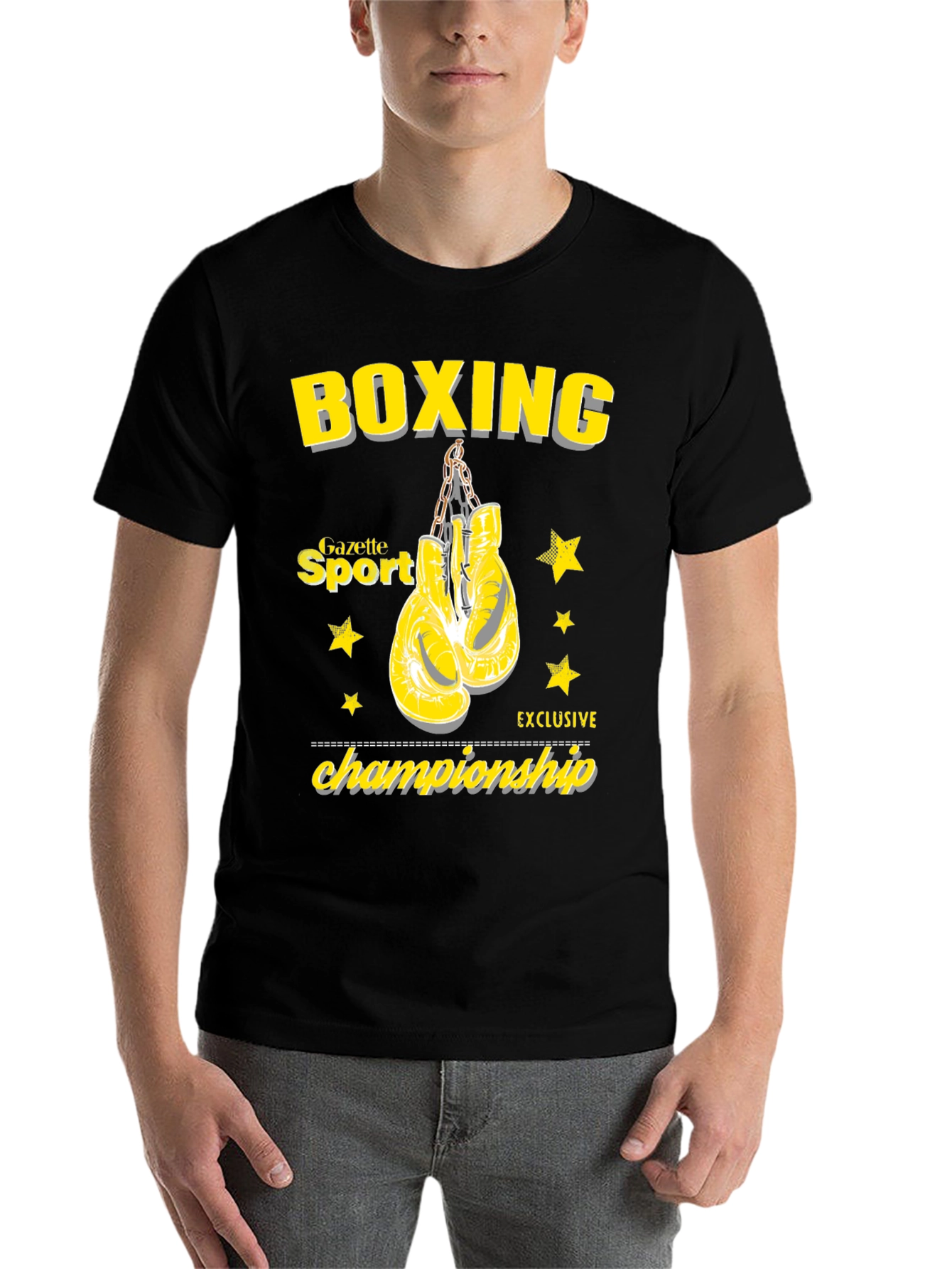 Black Boxing Championship Graphic Tee view 7