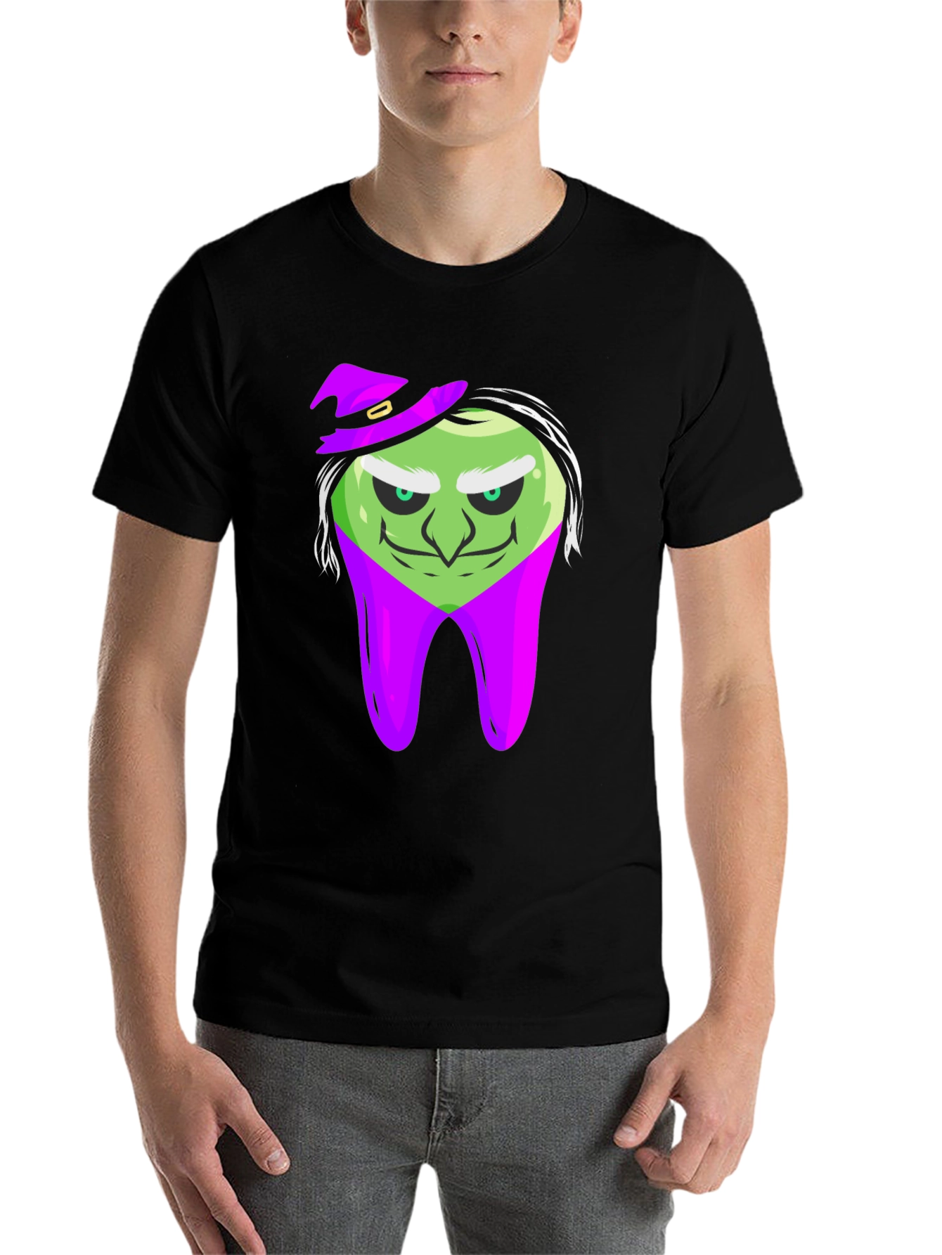Black Witch Tooth Black T-Shirt view 7