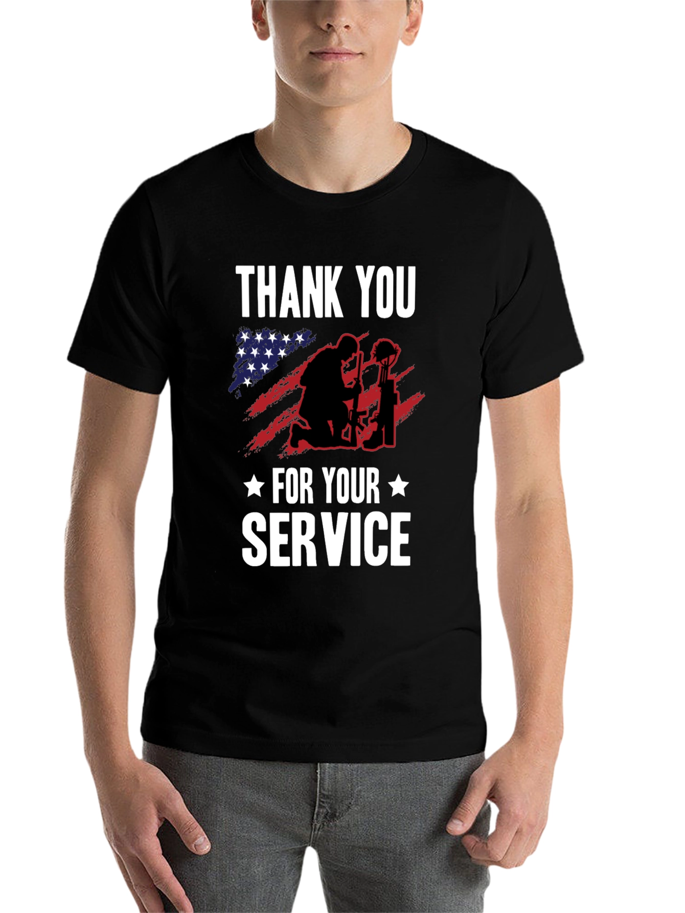 Thank You For Your Service Graphic Tee - 7