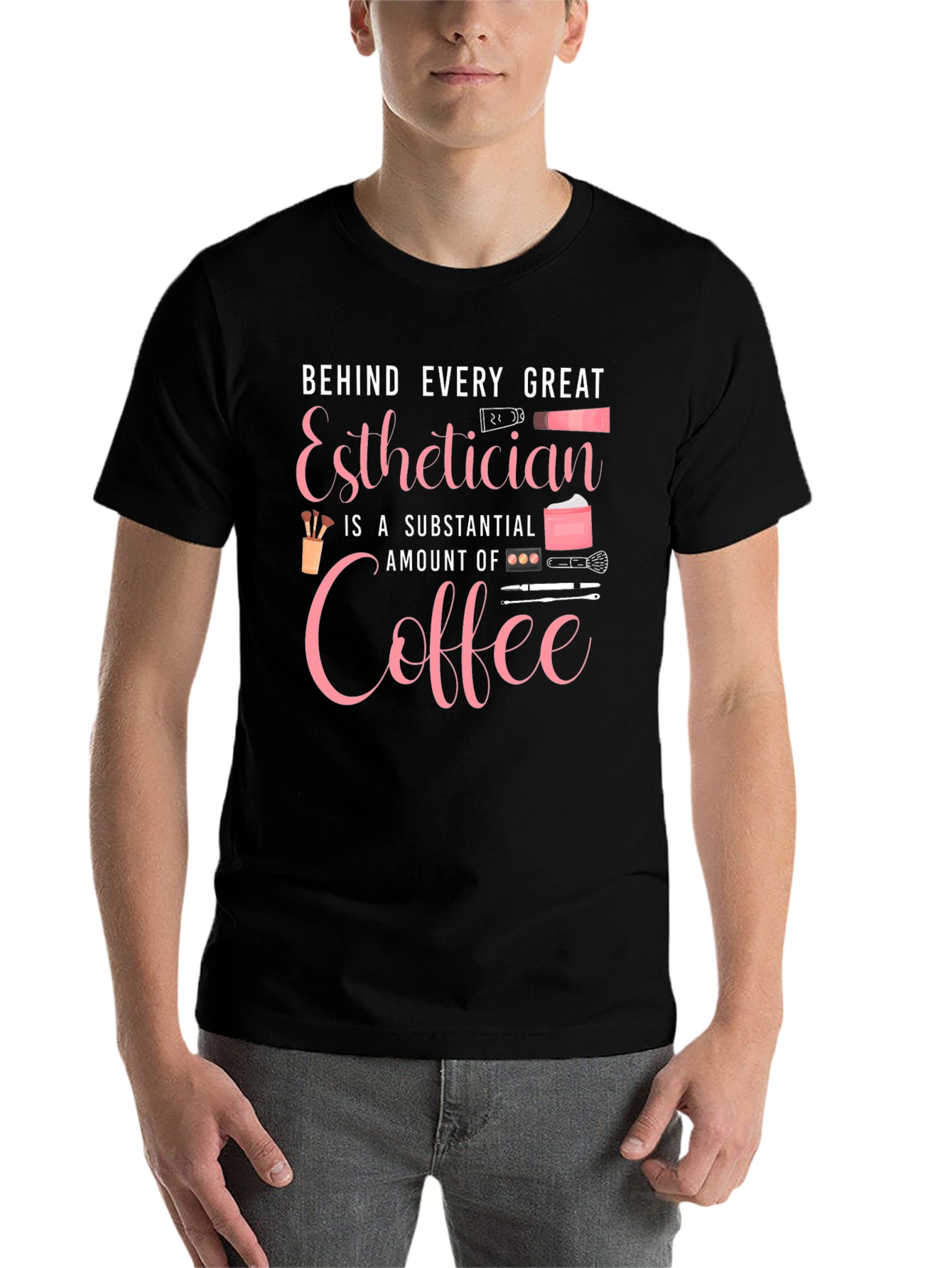 Black Esthetician Coffee T-Shirt - Beauty Pro Tee view 7
