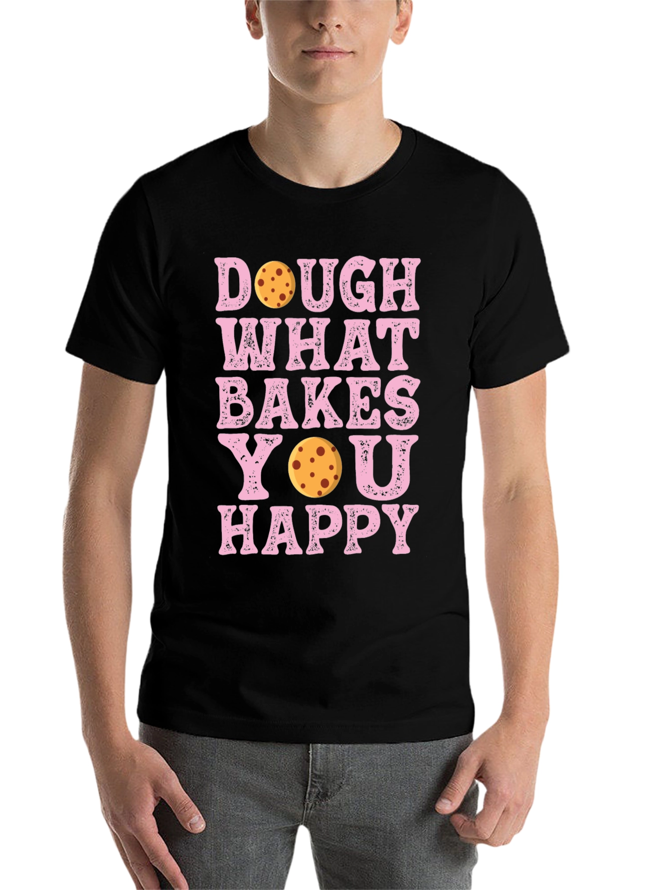 Black Dough What Bakes You Happy T-Shirt view 7