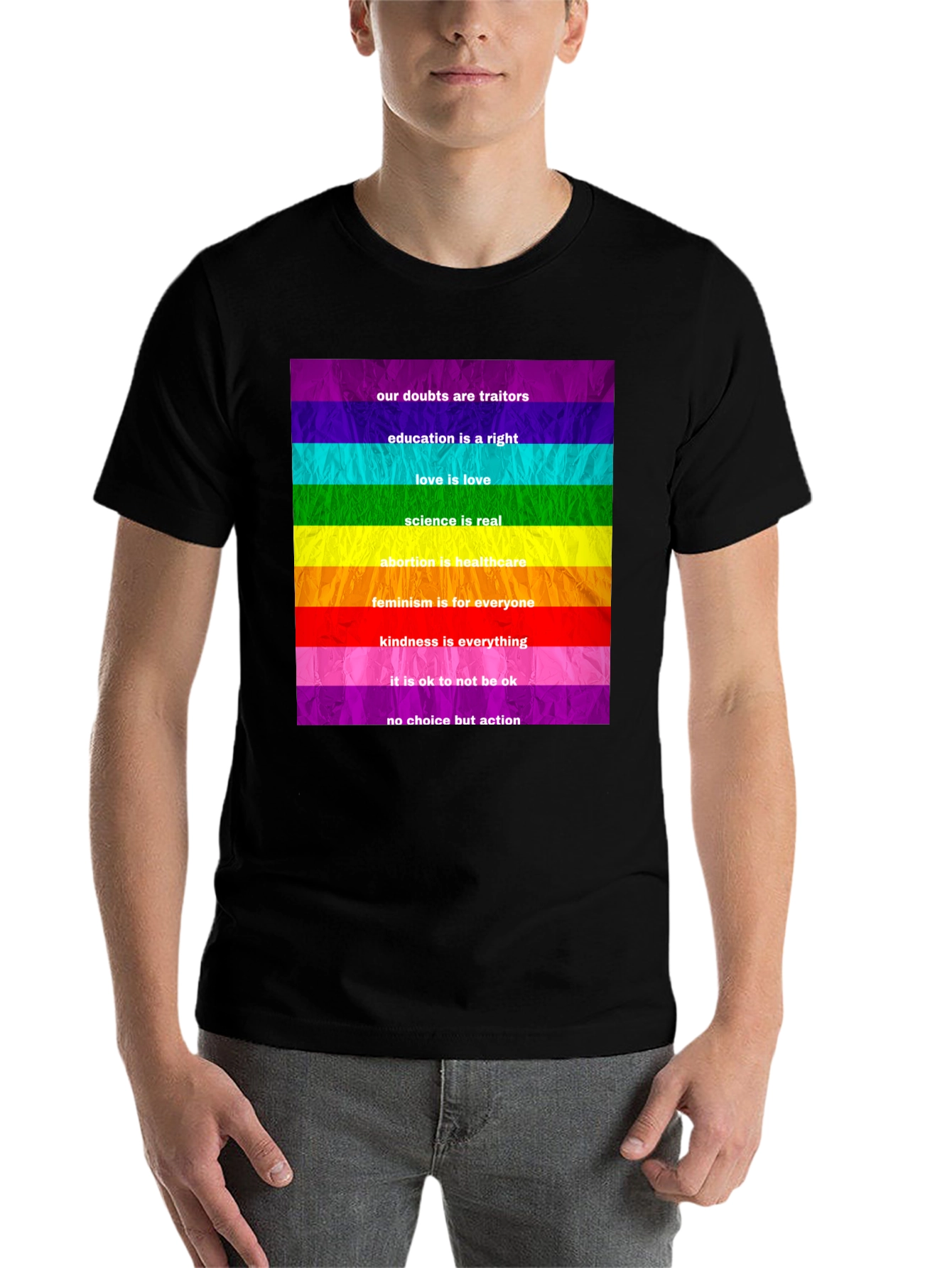 Rainbow Pride Slogan T-Shirt - 7