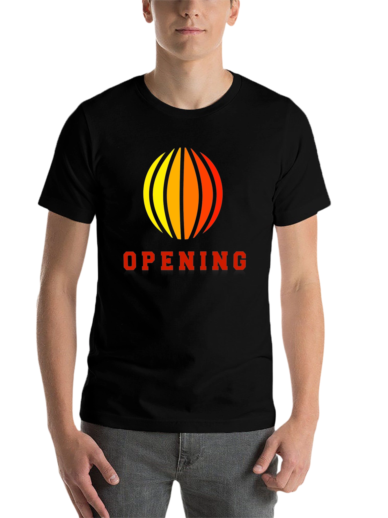 Black Opening Graphic Black T-Shirt view 7