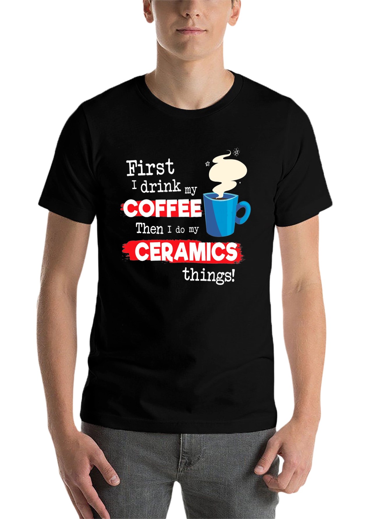 Coffee & Ceramics Graphic T-Shirt - 7