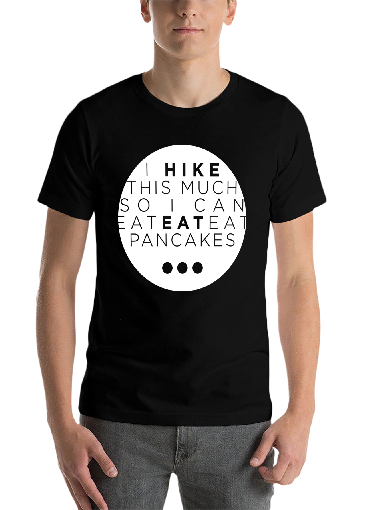 Funny Hiking & Pancakes Graphic Tee - 7