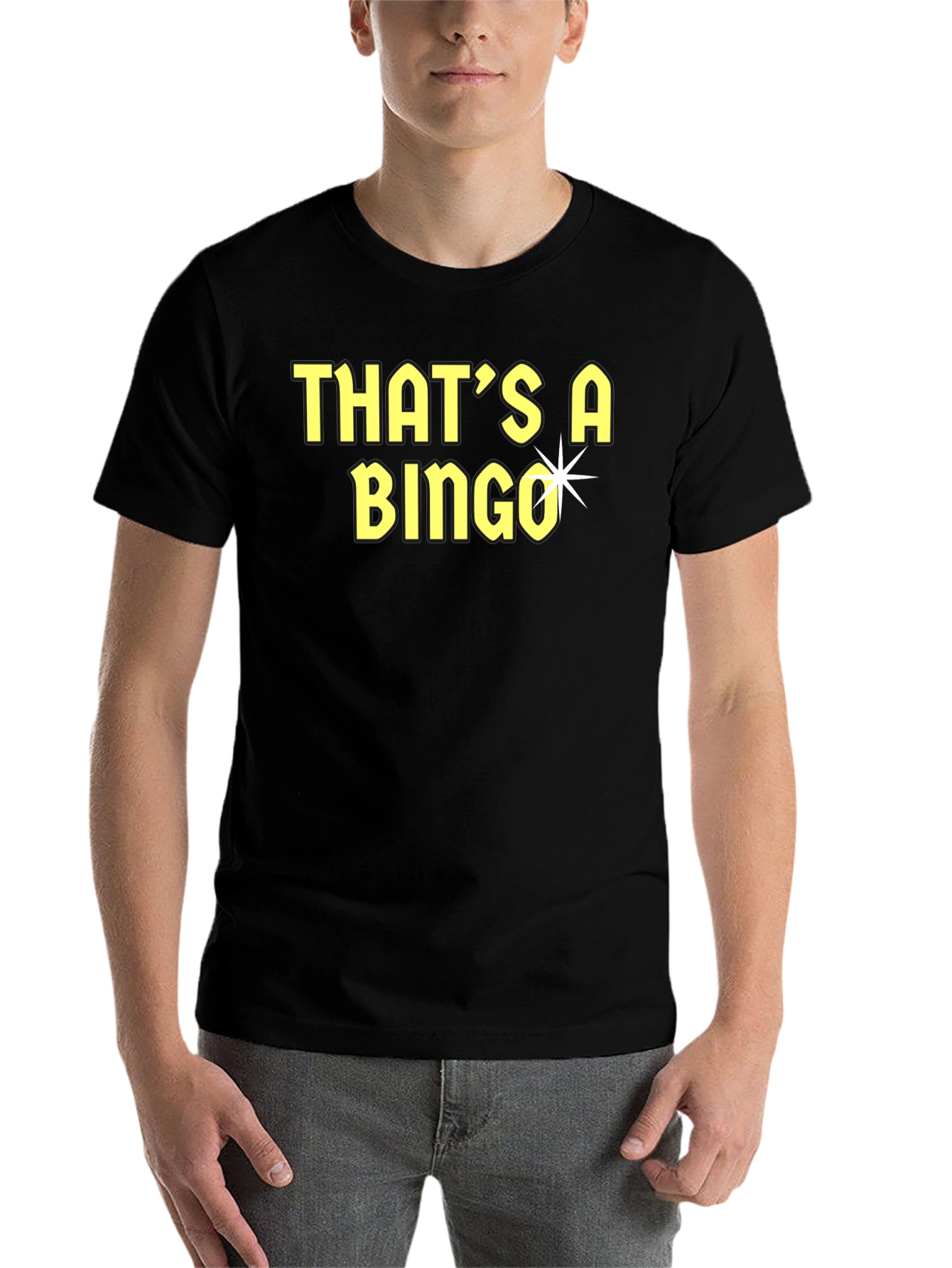 Black That's A Bingo T-Shirt - Funny Tee view 7